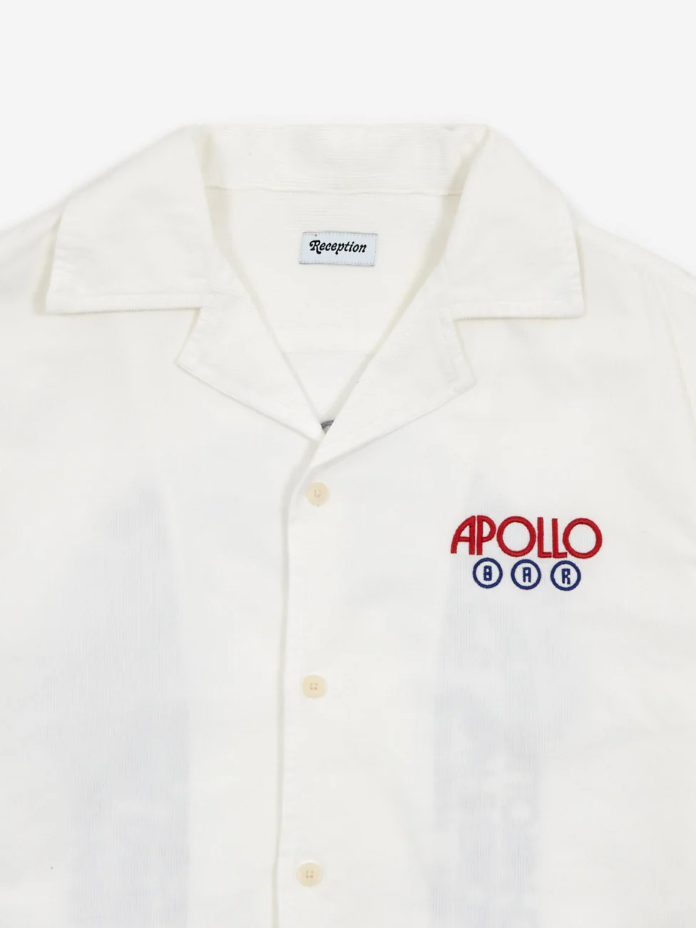 Reception Apollo Bar LS Bowling Shirt - White - Image 4