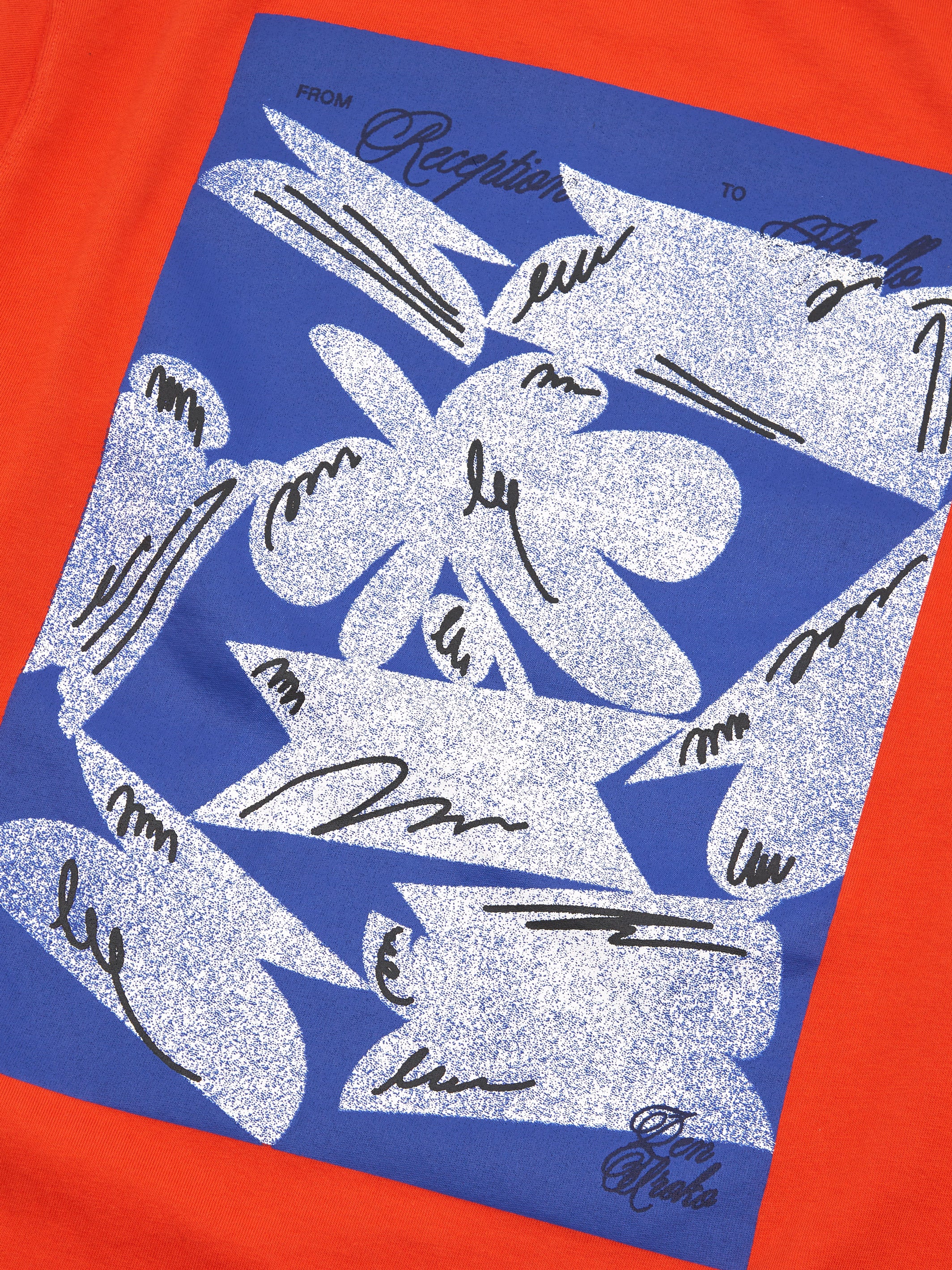 Reception Apollo Bar LS Pocket Tee - Mandarin Red - Image 7