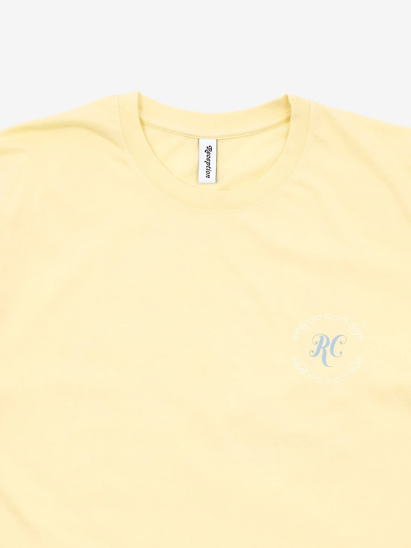 Reception Bank Short Sleeve T-Shirt - Pale Yellow - Image 3