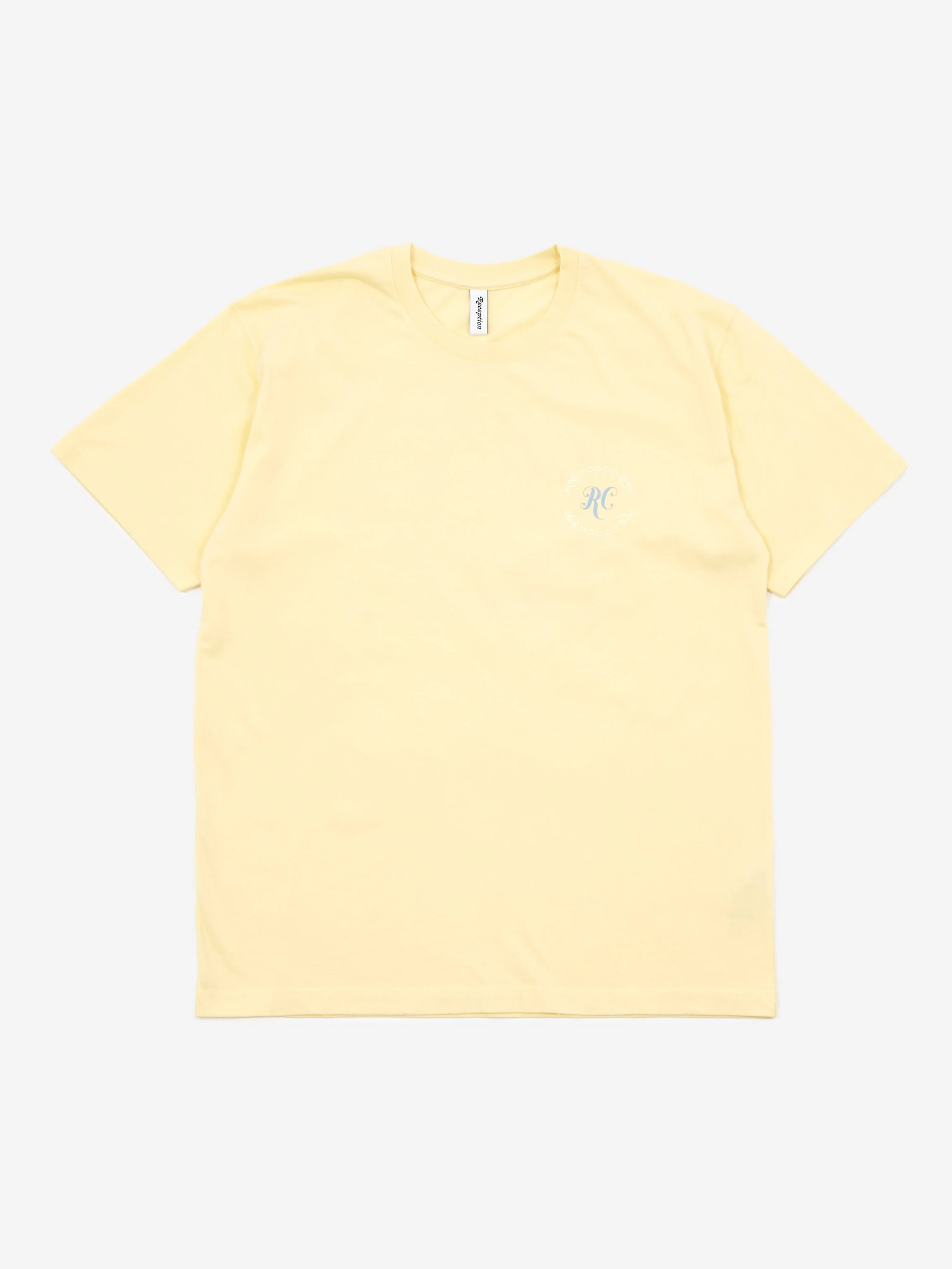 Reception Bank Short Sleeve T-Shirt - Pale Yellow - Image 5