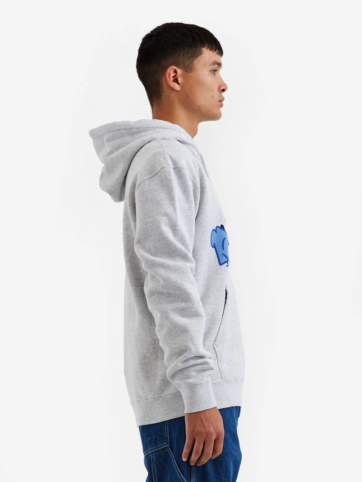 Reception Hooded Sweat Deception - Athletic Grey - Image 4