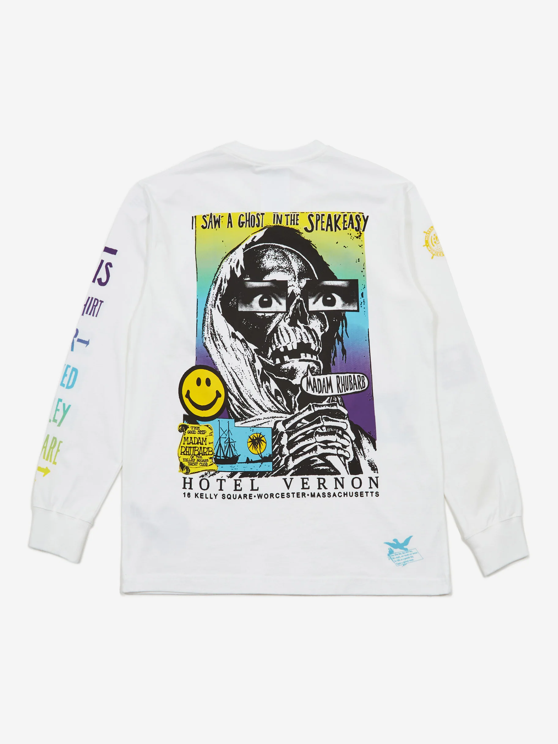 Reception Hotel Vernon Longsleeve T-Shirt - White