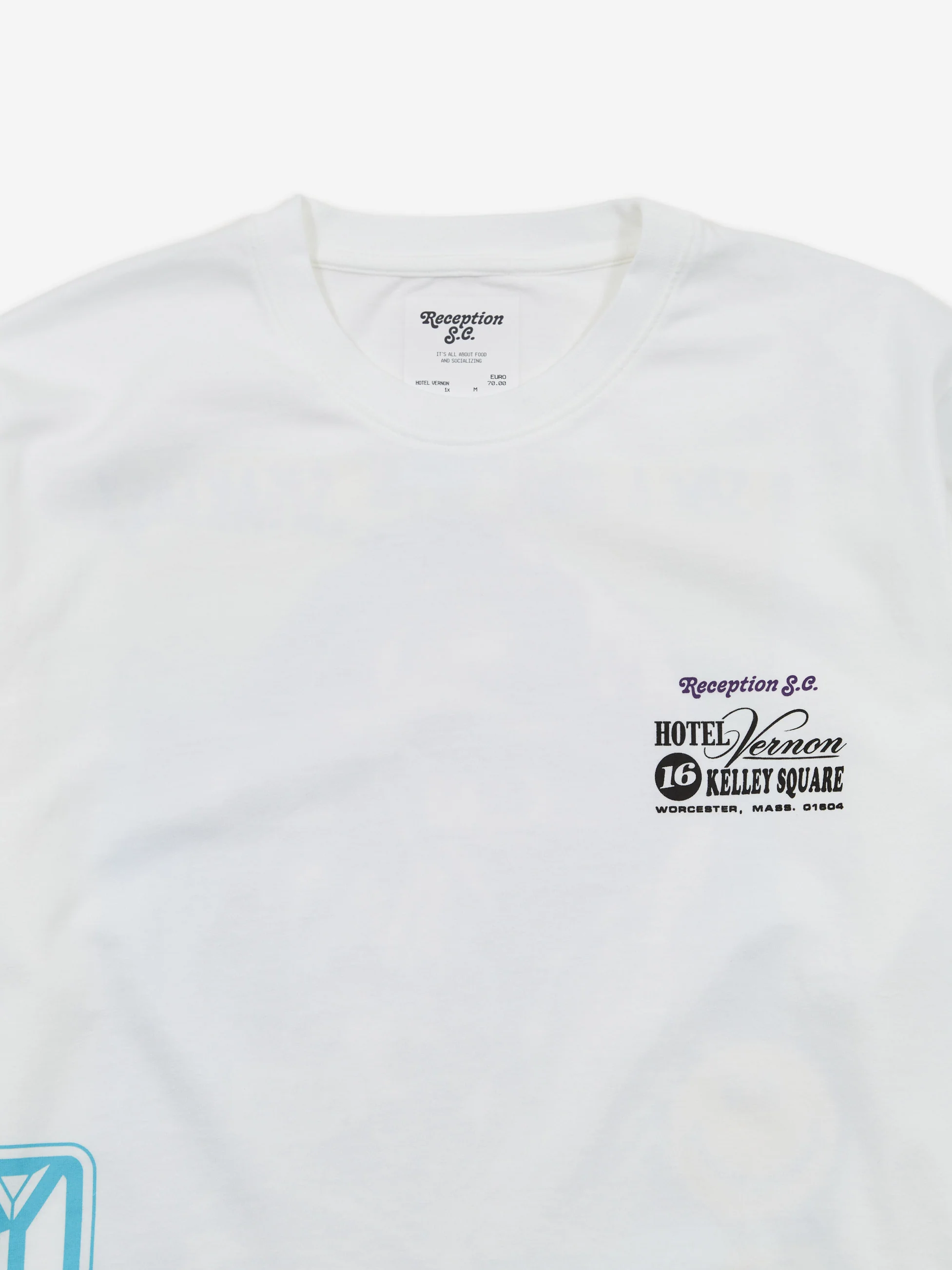 Reception Hotel Vernon Longsleeve T-Shirt - White - Image 3