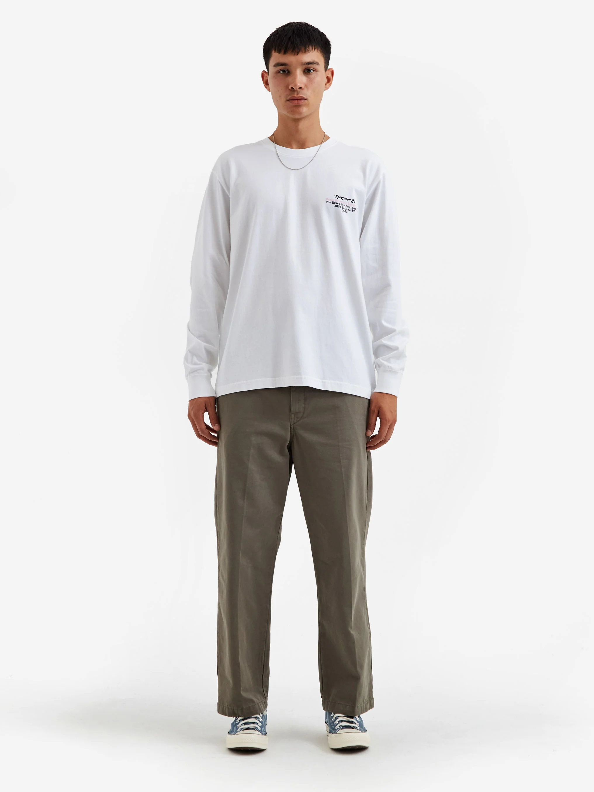 Reception Hotel Vernon Longsleeve T-Shirt - White - Image 7