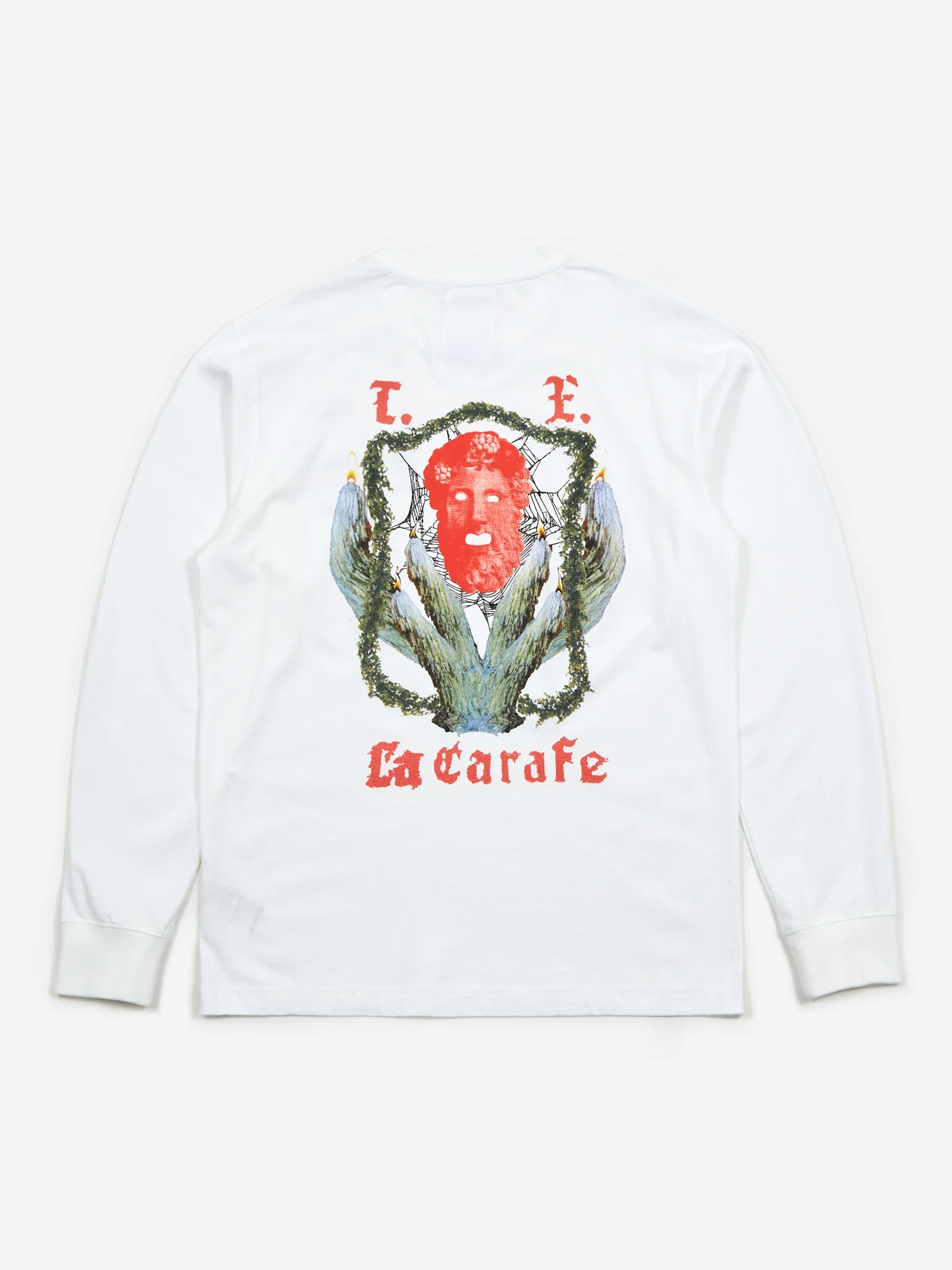 Reception LS Tee La Carafe Cotton Single - Jersey White