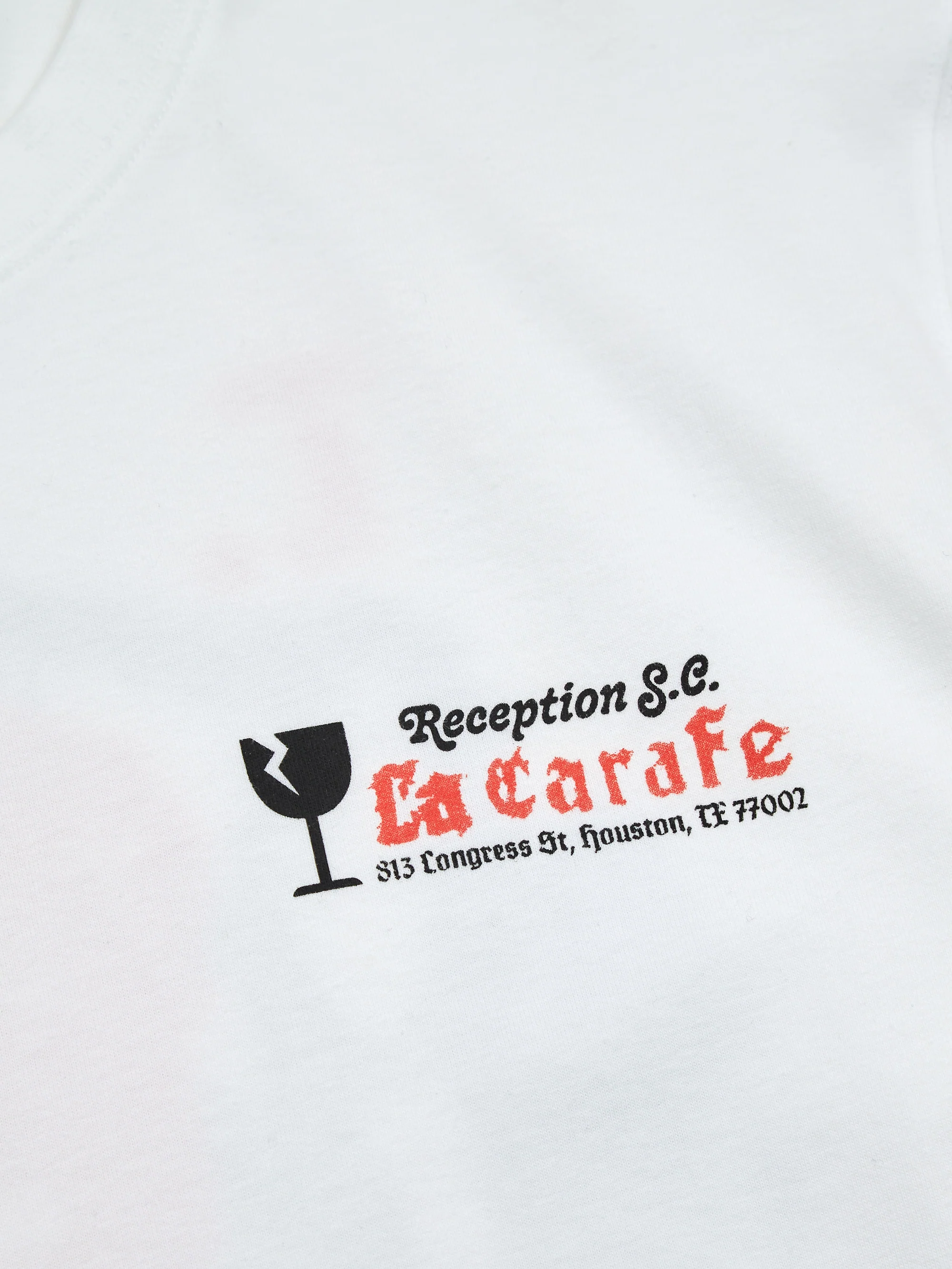 Reception LS Tee La Carafe Cotton Single - Jersey White - Image 6