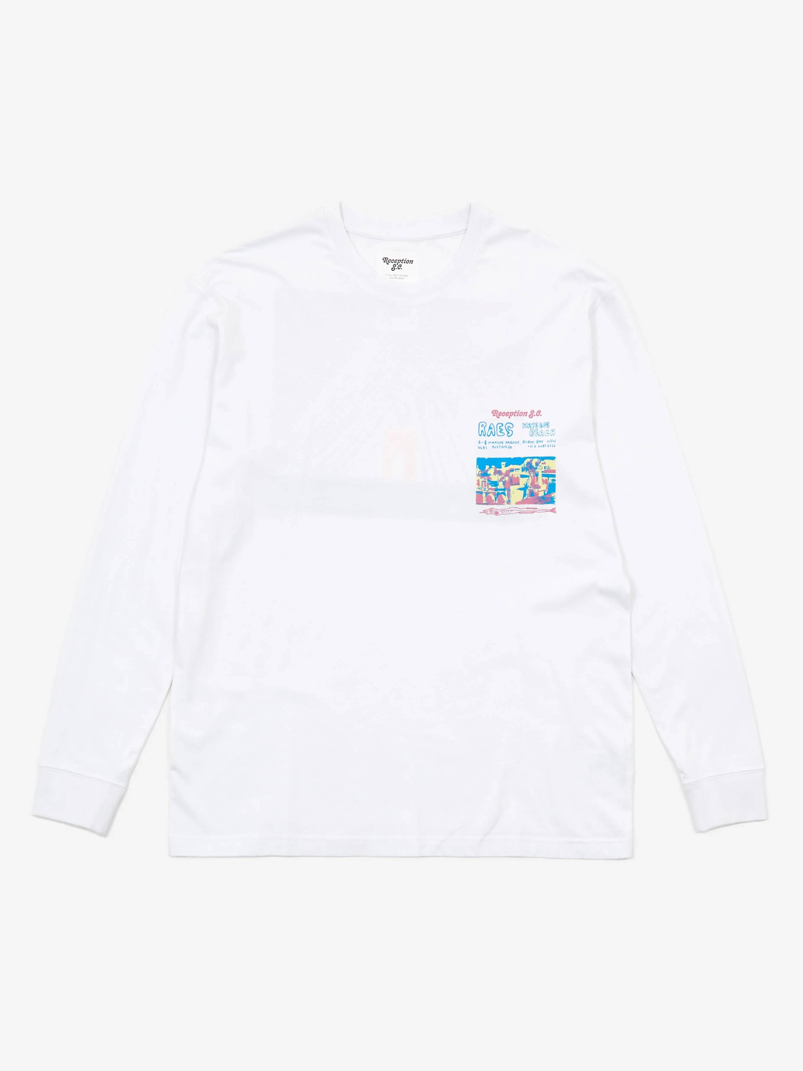 Reception Raes Long Sleeve T-Shirt - White - Image 6