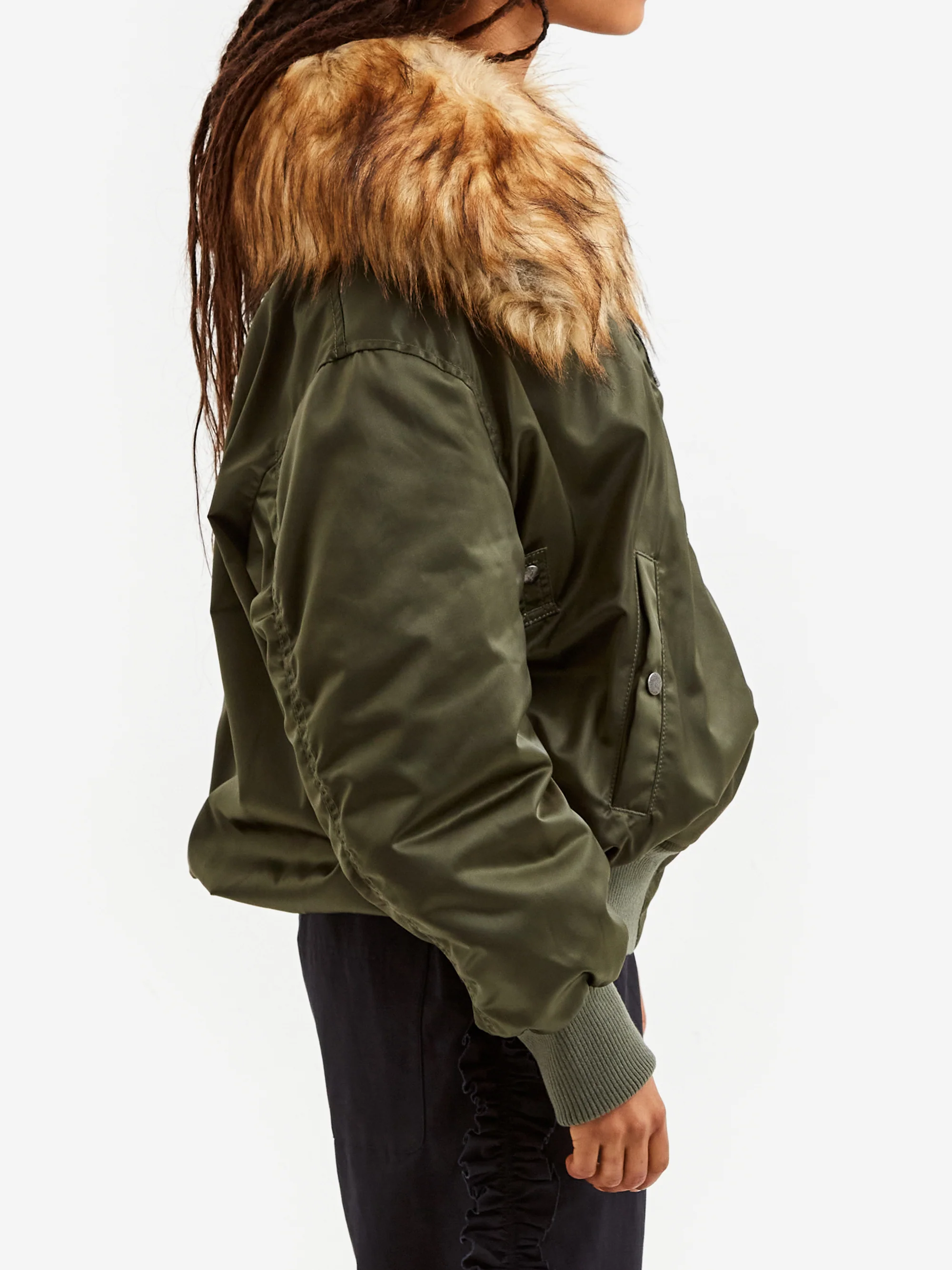 RhodolirioN B-15 Type Big Collar Jacket - Army Twill - Image 2