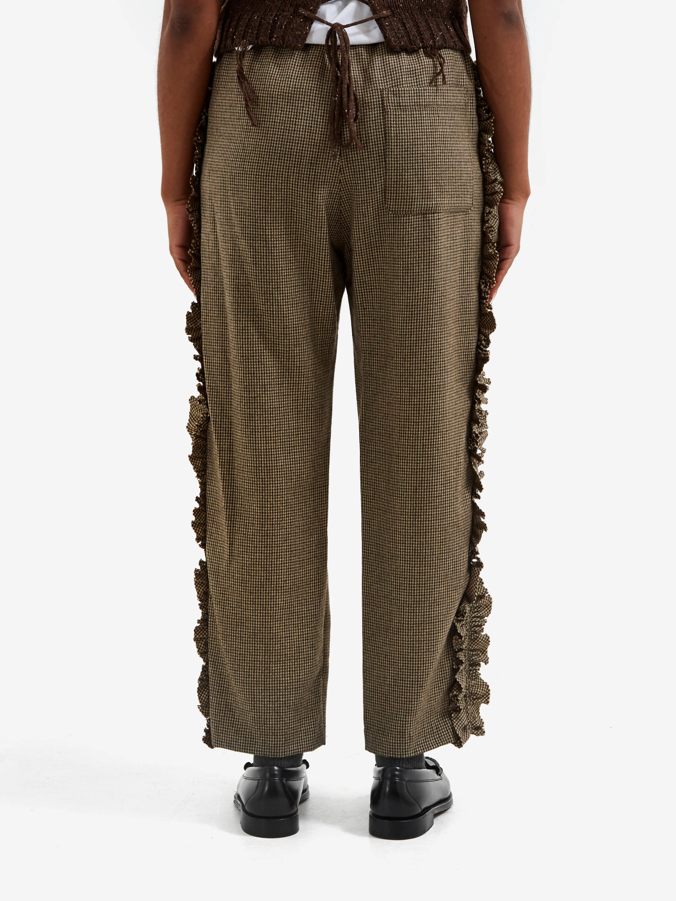 RhodolirioN Frill Side Pants - Houndstooth - Image 3