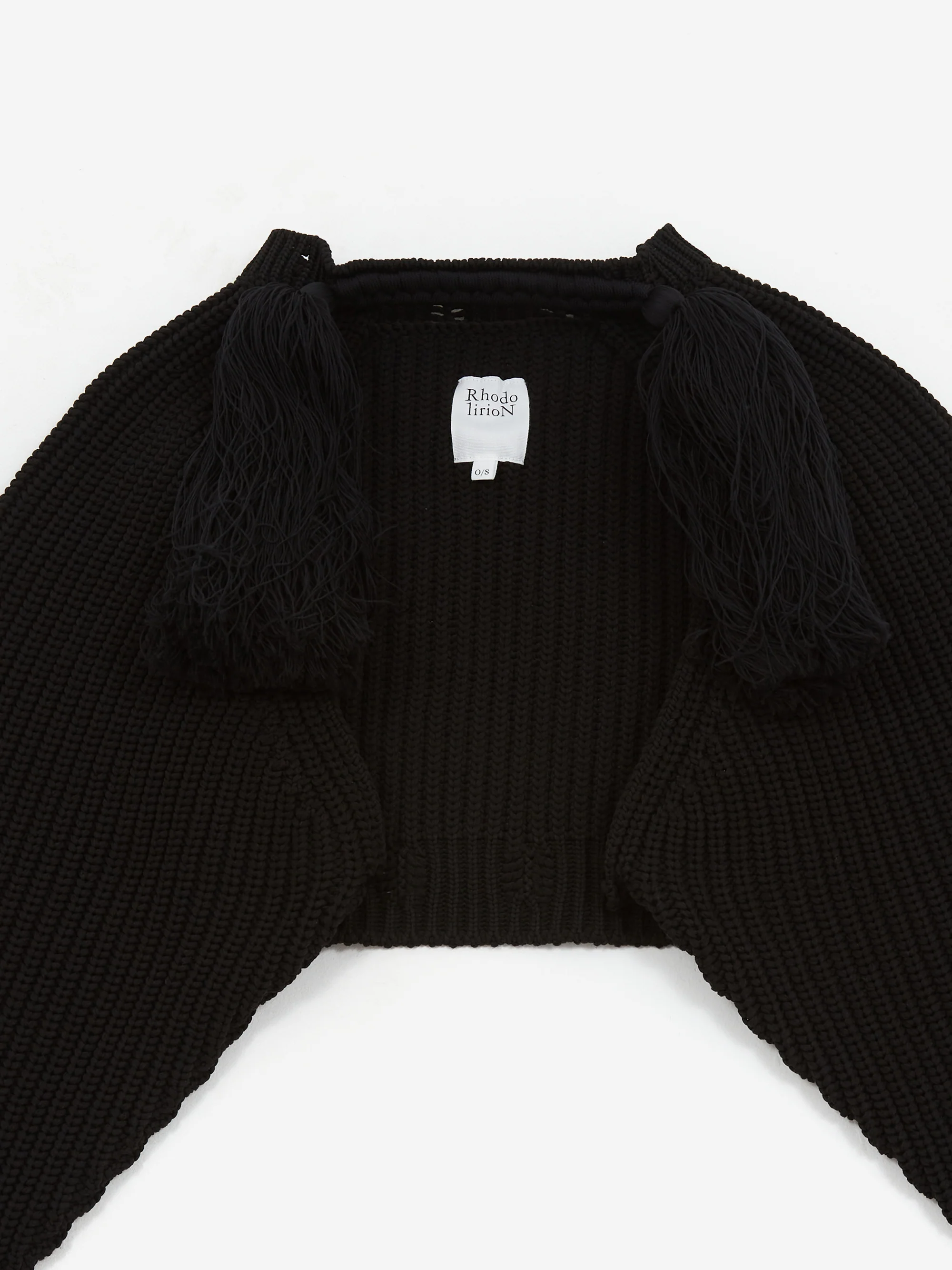 RhodolirioN Fringe Bolero - Black - Image 5