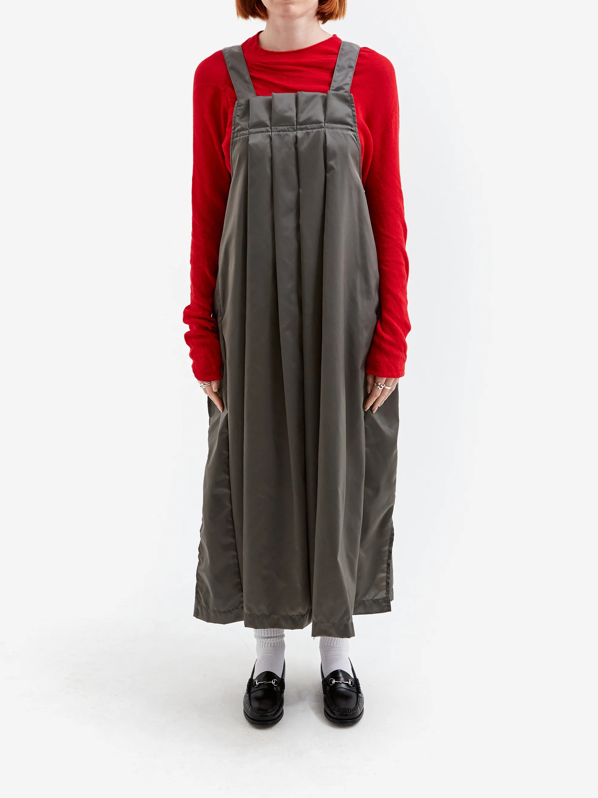 RhodolirioN Jumper Skirt - Military Twill Grey