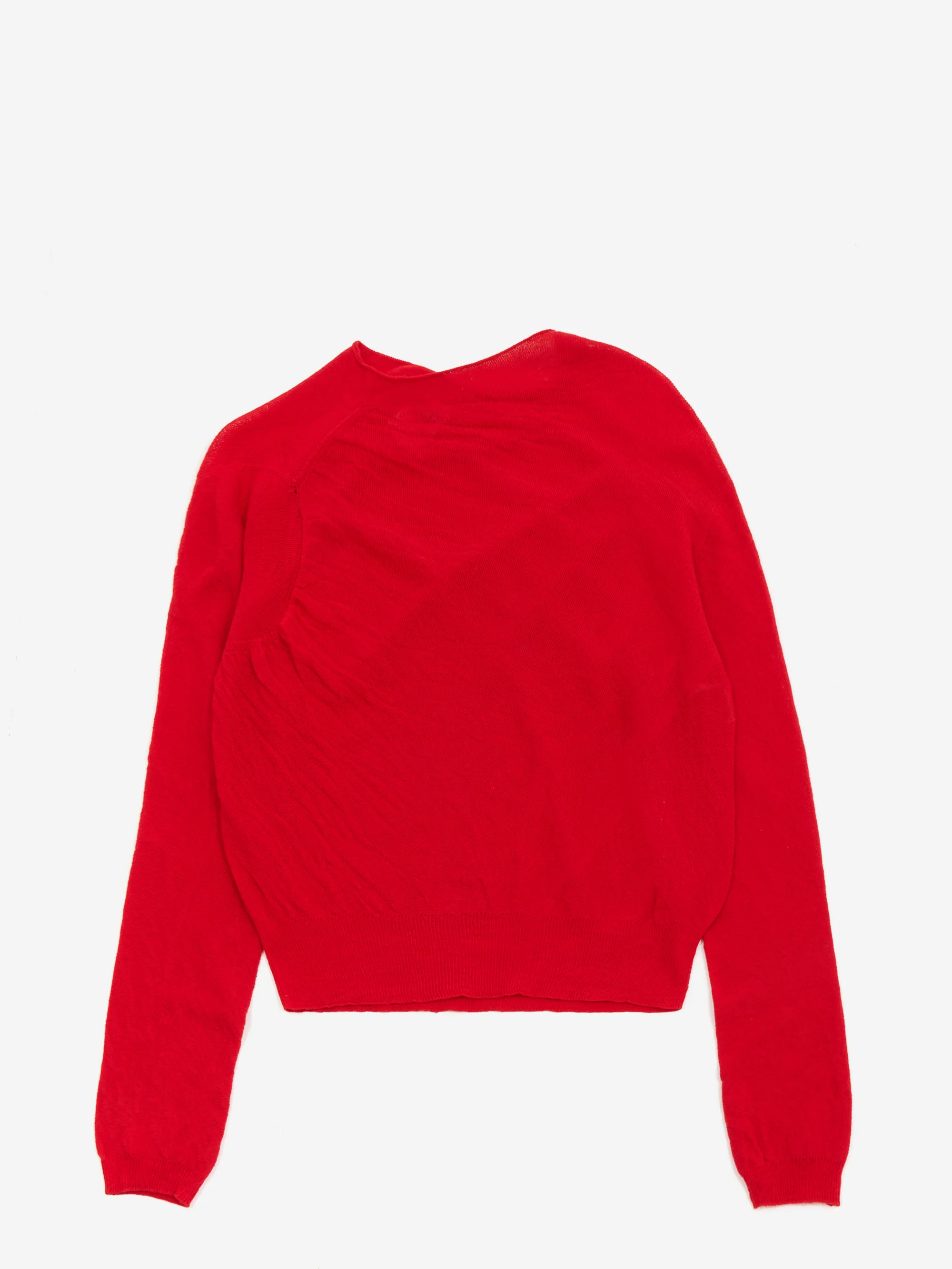 RhodolirioN Mockneck Sheer Sweater - Red - Image 4