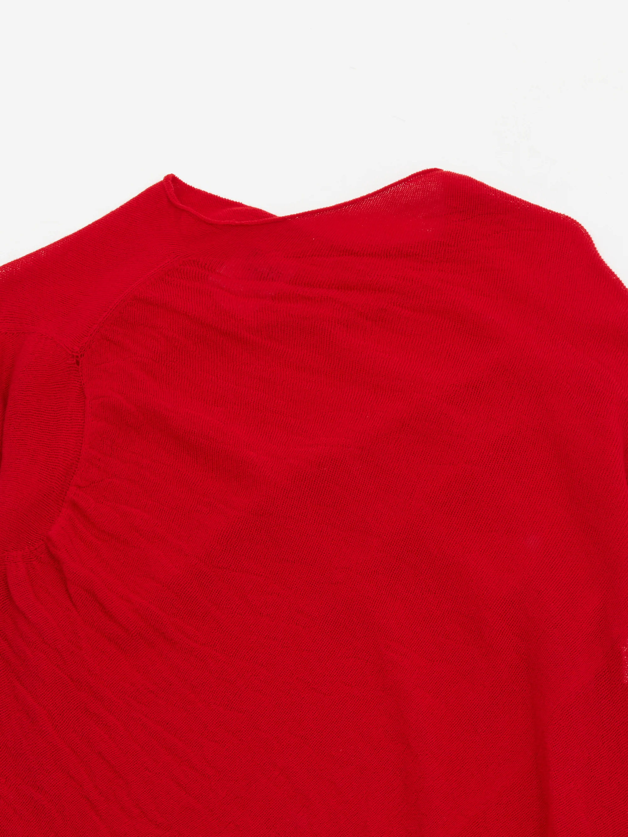RhodolirioN Mockneck Sheer Sweater - Red - Image 5