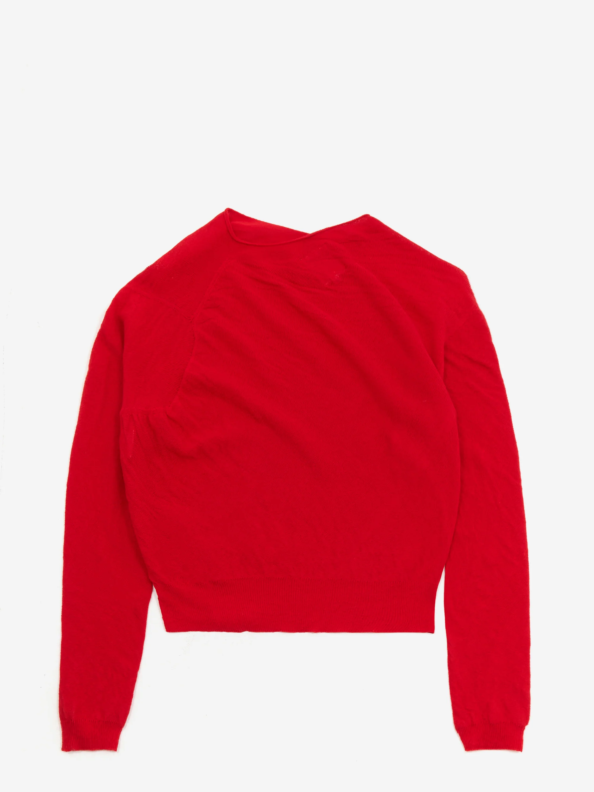RhodolirioN Mockneck Sheer Sweater - Red - Image 6