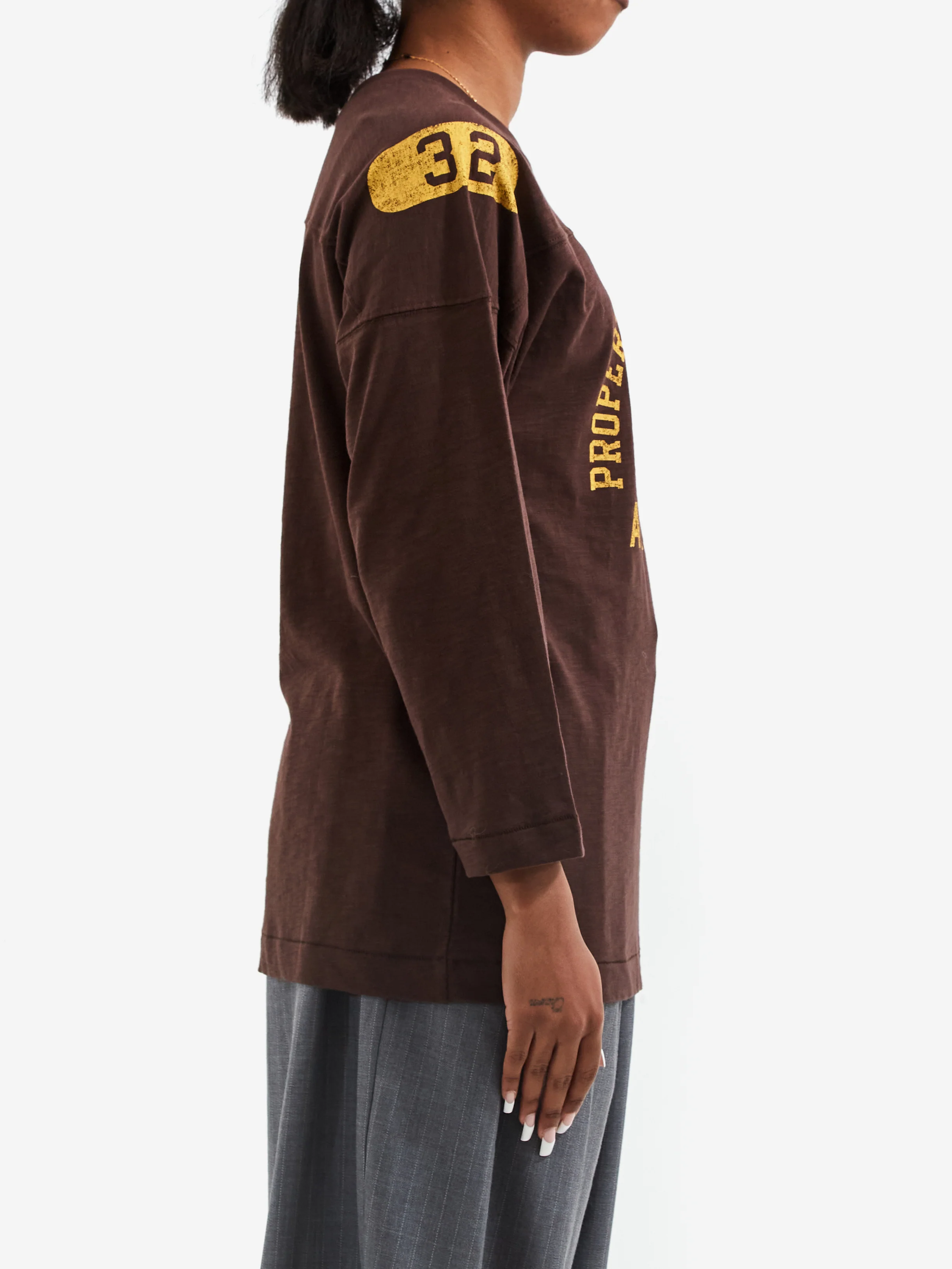 Rhodolirion Numbering Tee - Brown - Image 2