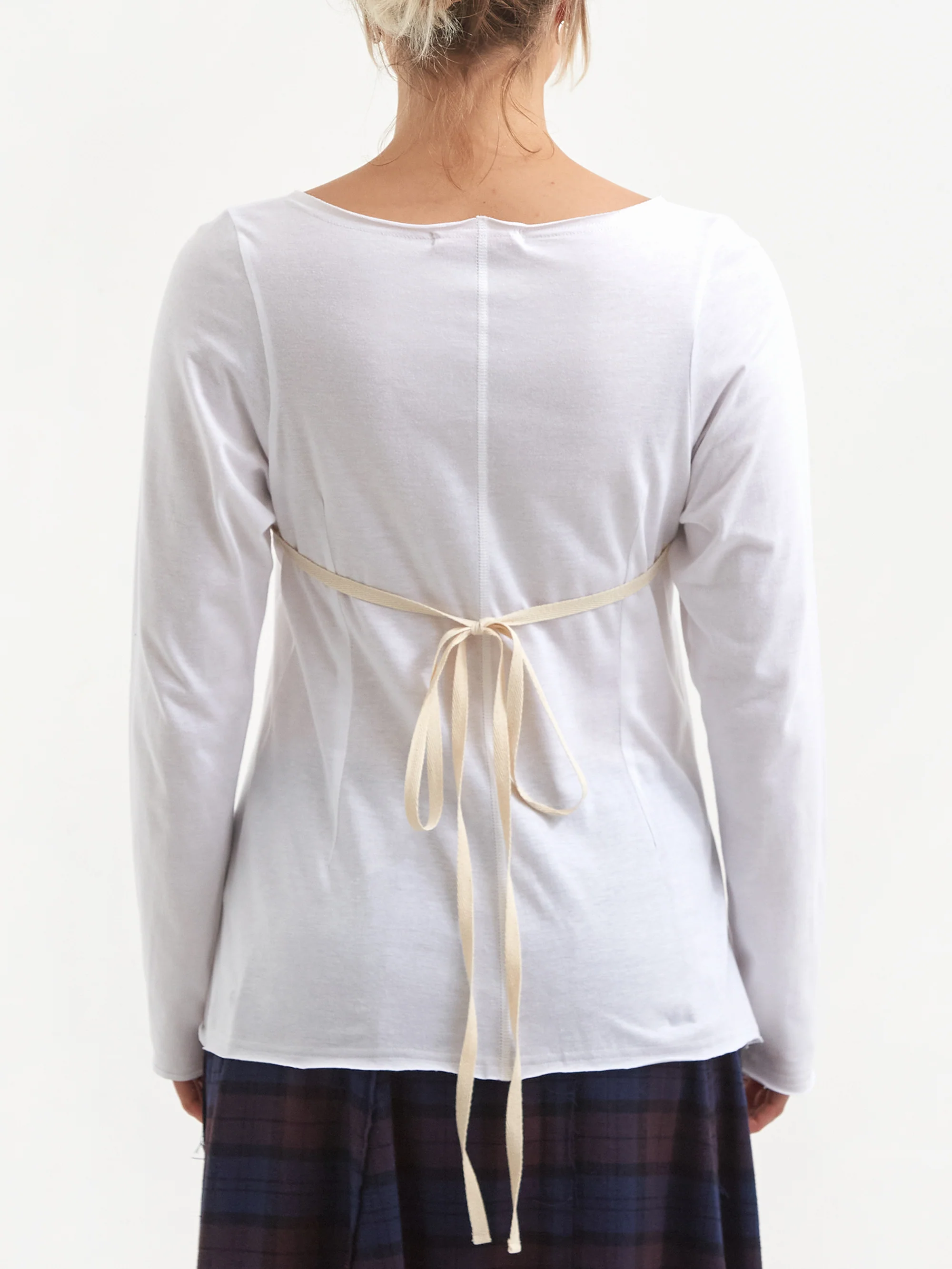Romina Ferrari Mariposa Long Sleeve T-Shirt - Off White - Image 3