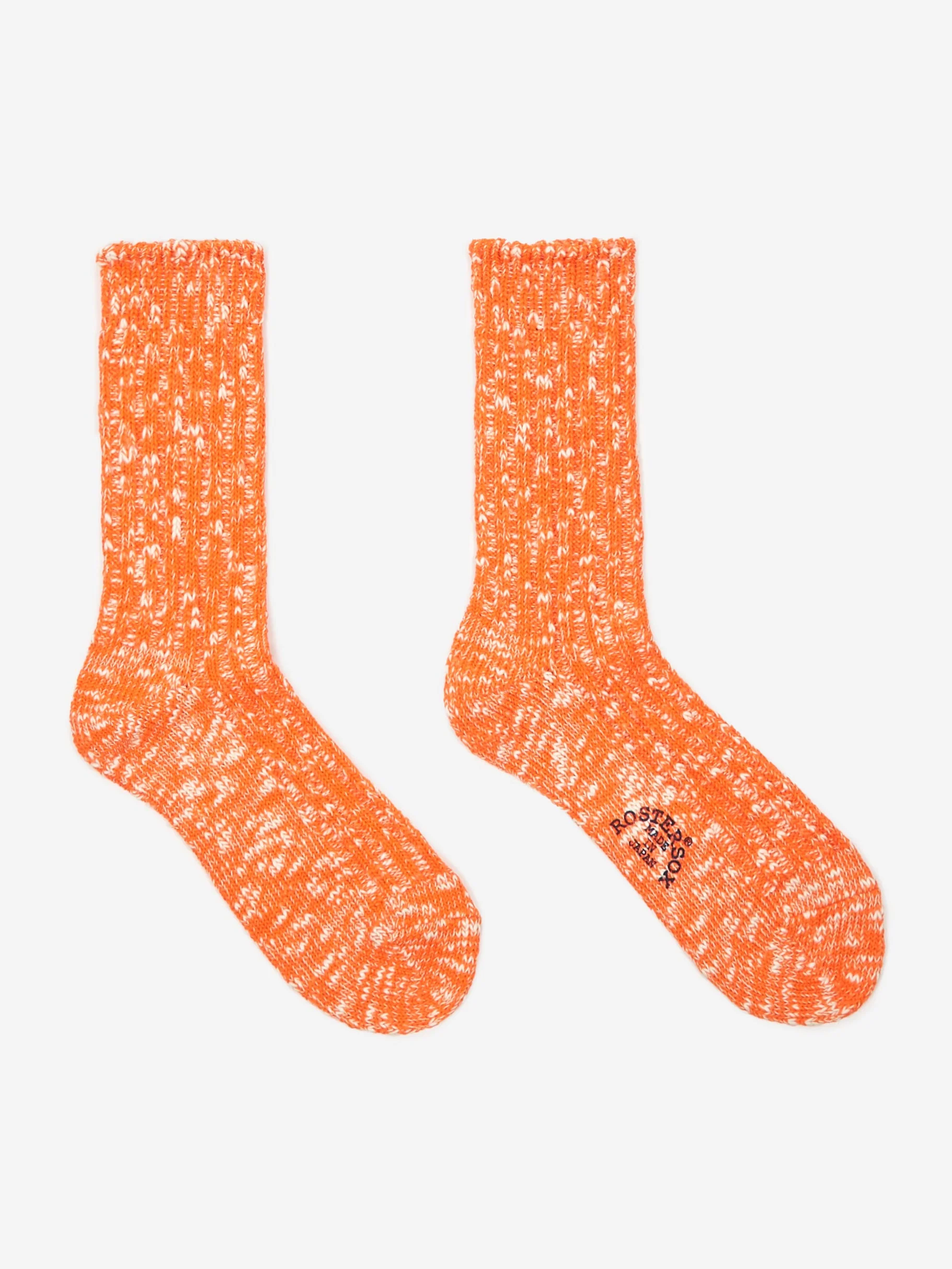 Rostersox N Slub Crew Socks W - Orange