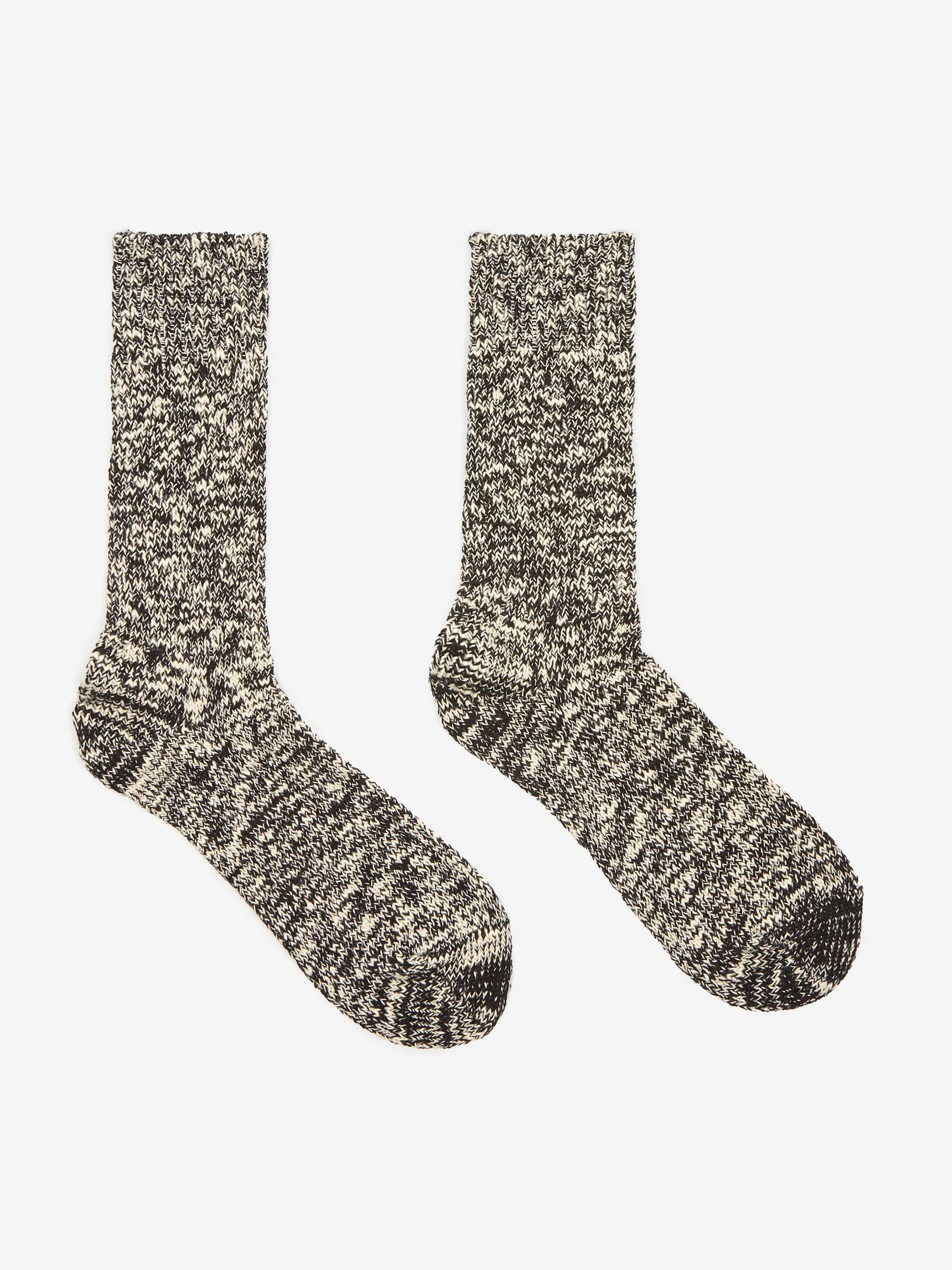 RoToTo R1251 Crew Sock - Black