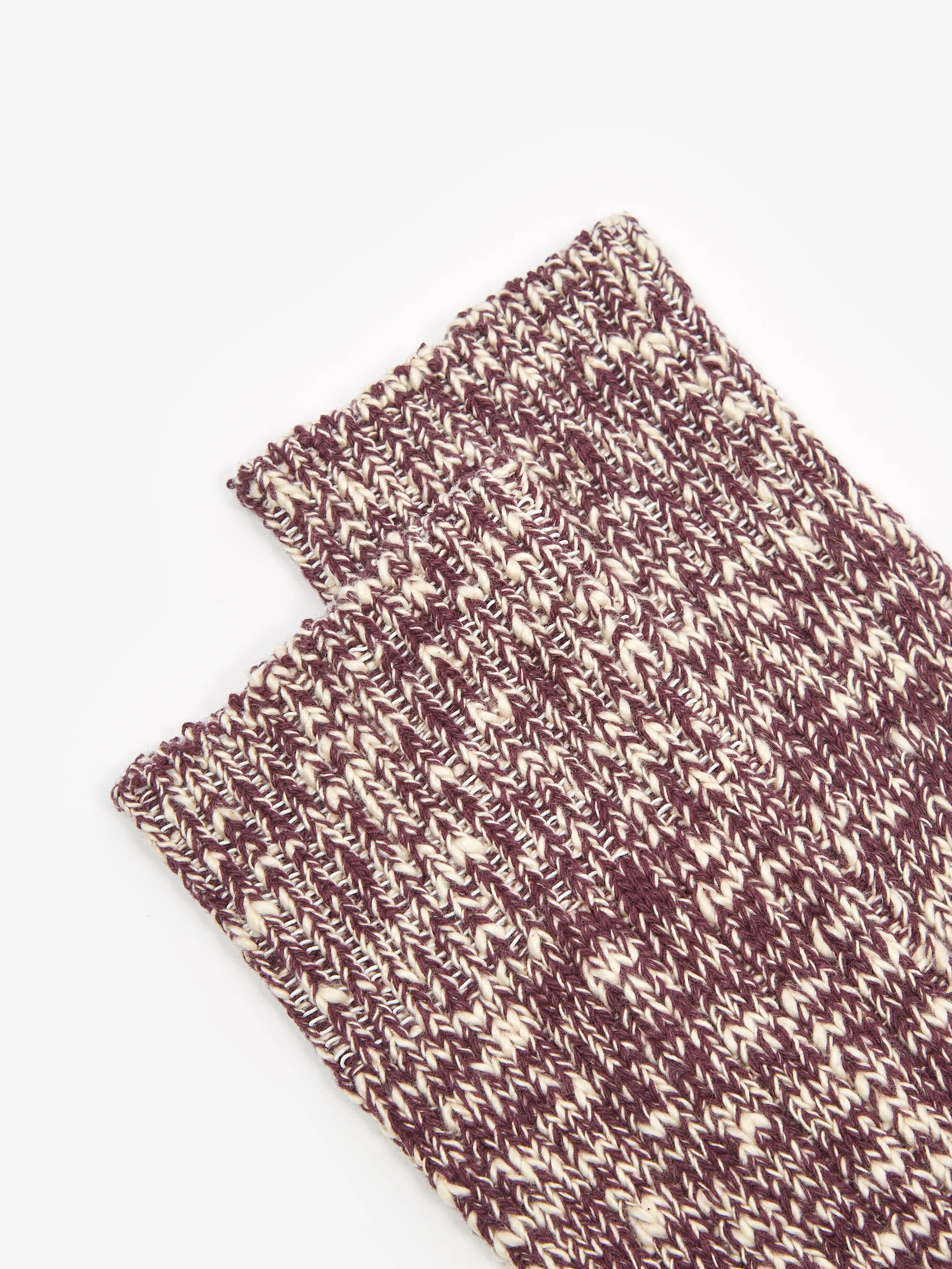 RoToTo R1251 Crew Sock - Burgundy - Image 3