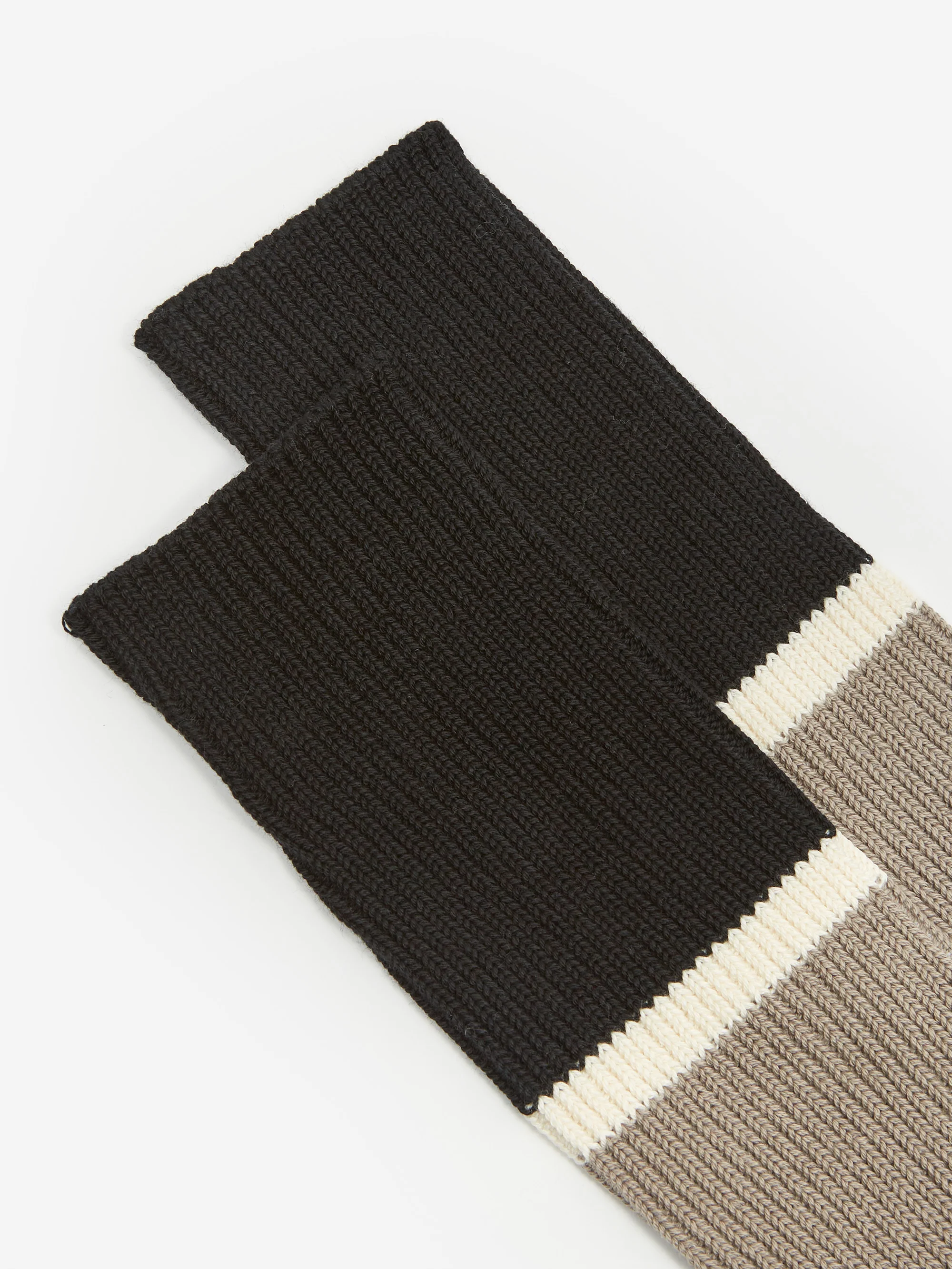 RoToTo R1413 Crew Sock - Black/Grey - Image 3