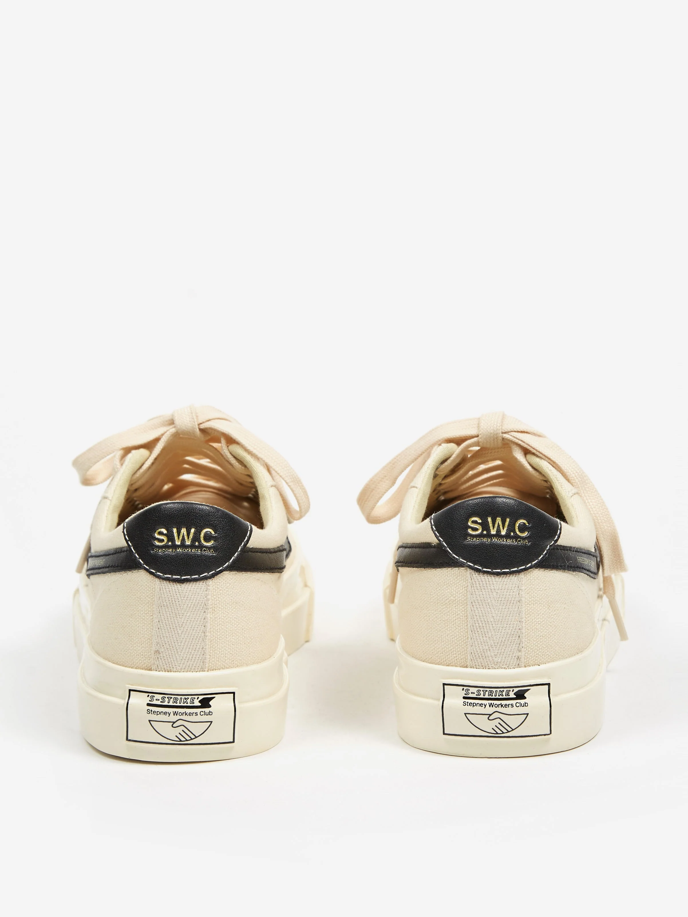 S.W.C Stepney Workers Club Dellow S-Strike Canvas - Ecru/Black - Image 5