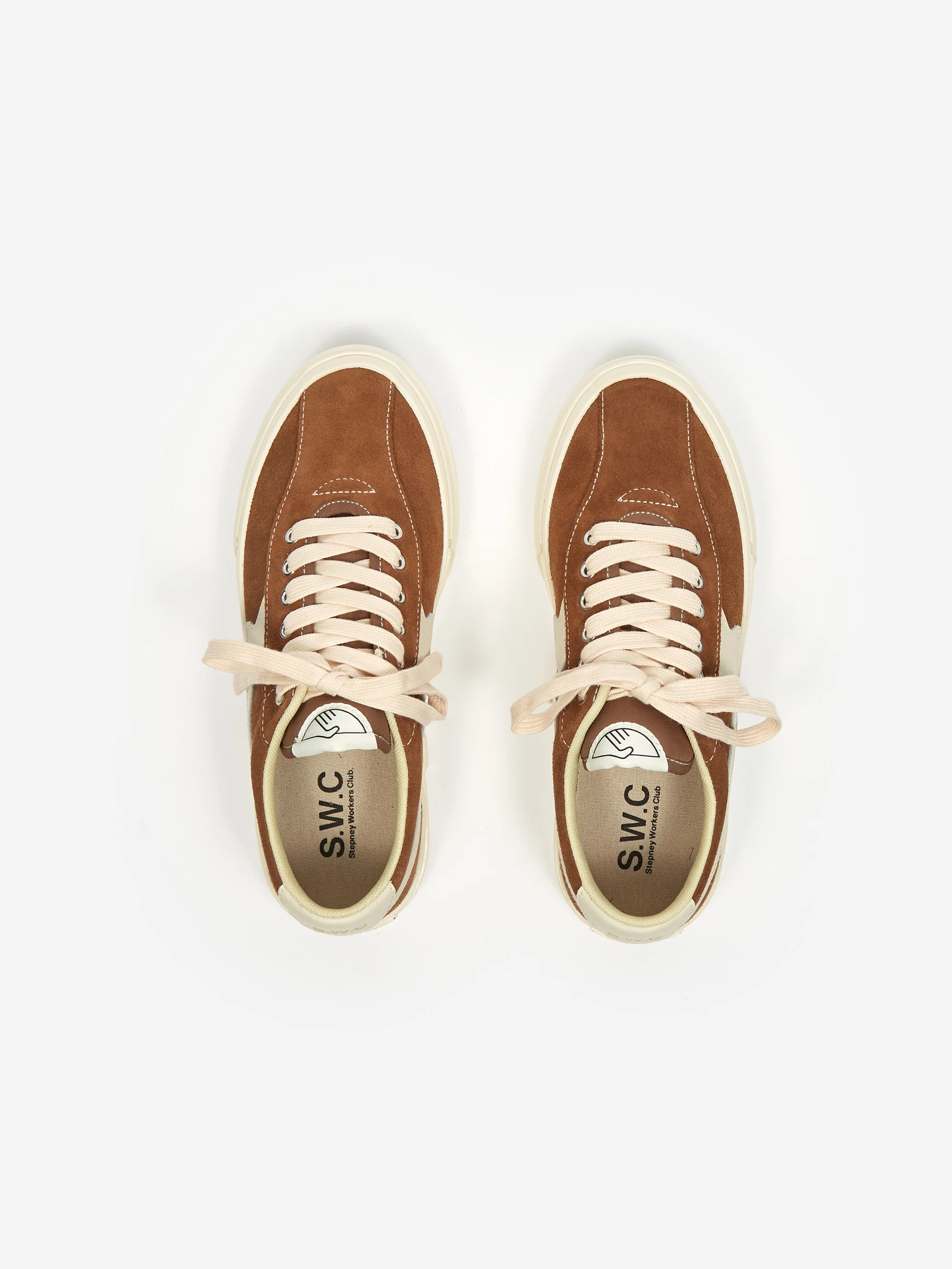 S.W.C Stepney Workers Club Dellow S-Strike Suede W - Bark/Ecru - Image 6
