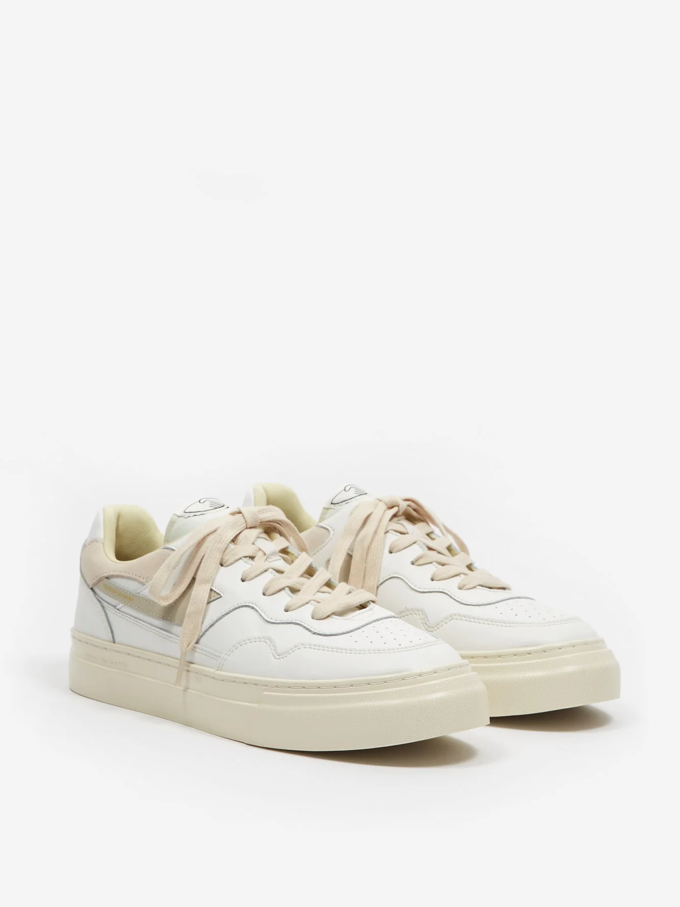 S.W.C Stepney Workers Club Pearl S-Strike Leather - White/Putty - Image 2