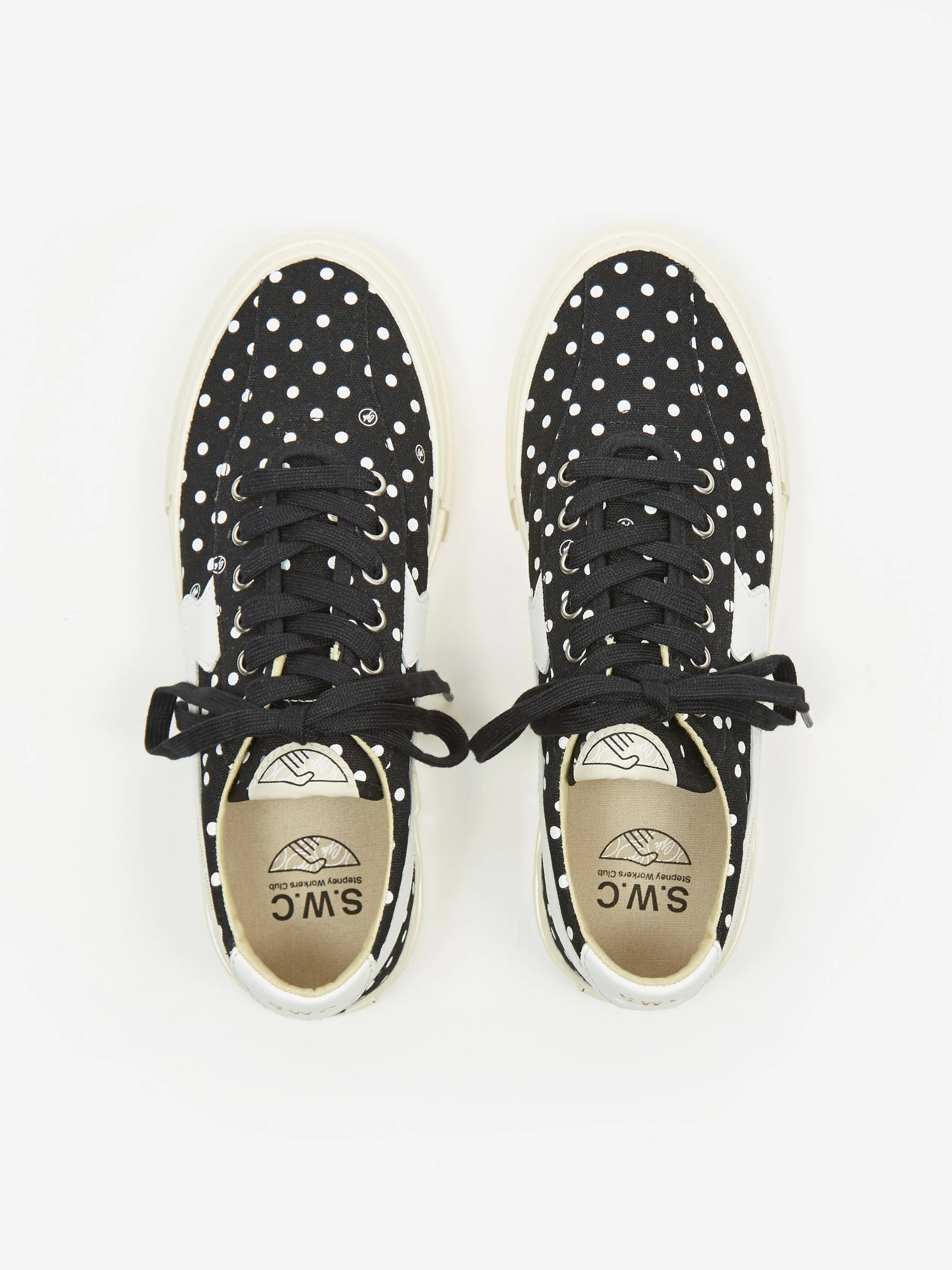 S.W.C Stepney Workers Club x Goodhood Dellow S-Strike - Black/White GH Polka - Image 14