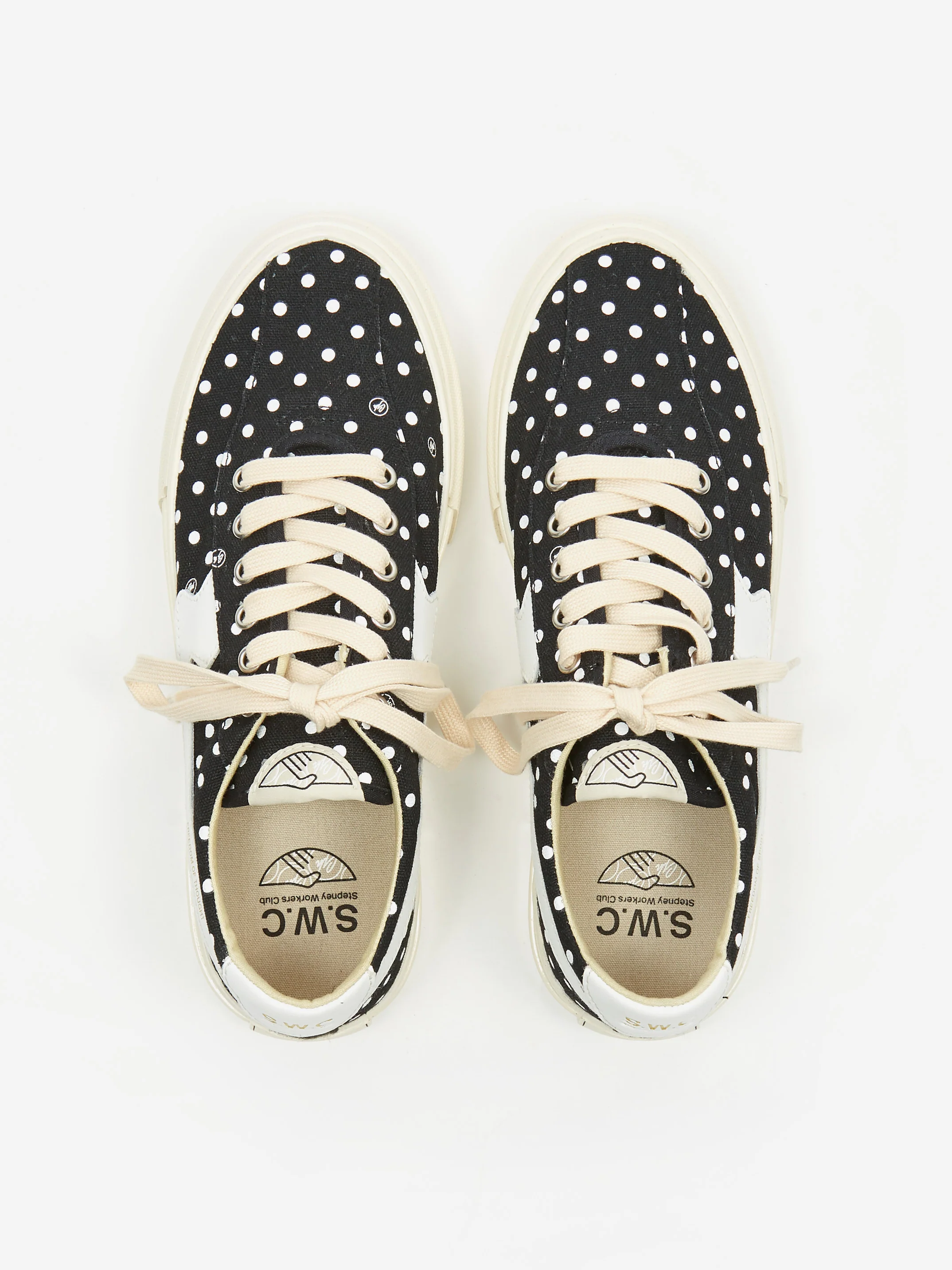 S.W.C Stepney Workers Club x Goodhood Dellow S-Strike - Black/White GH Polka - Image 6