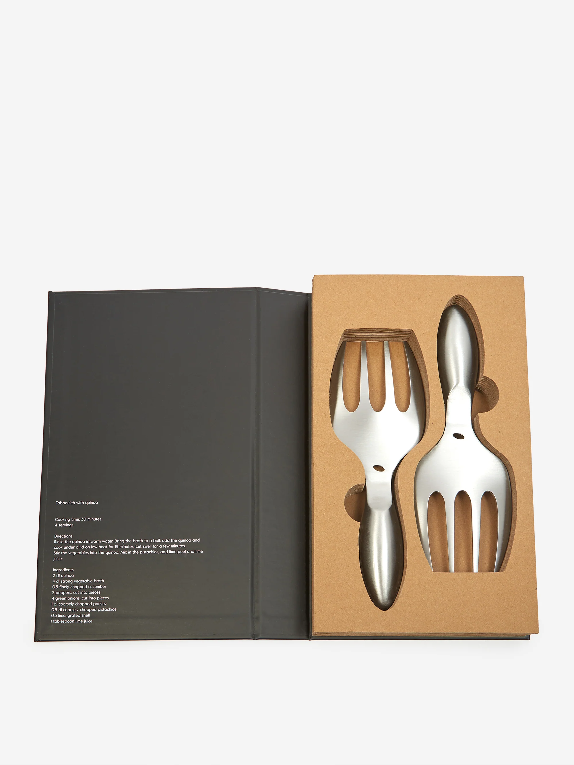 Sagaform Byon Design Salad Server Set - Silver - Image 3