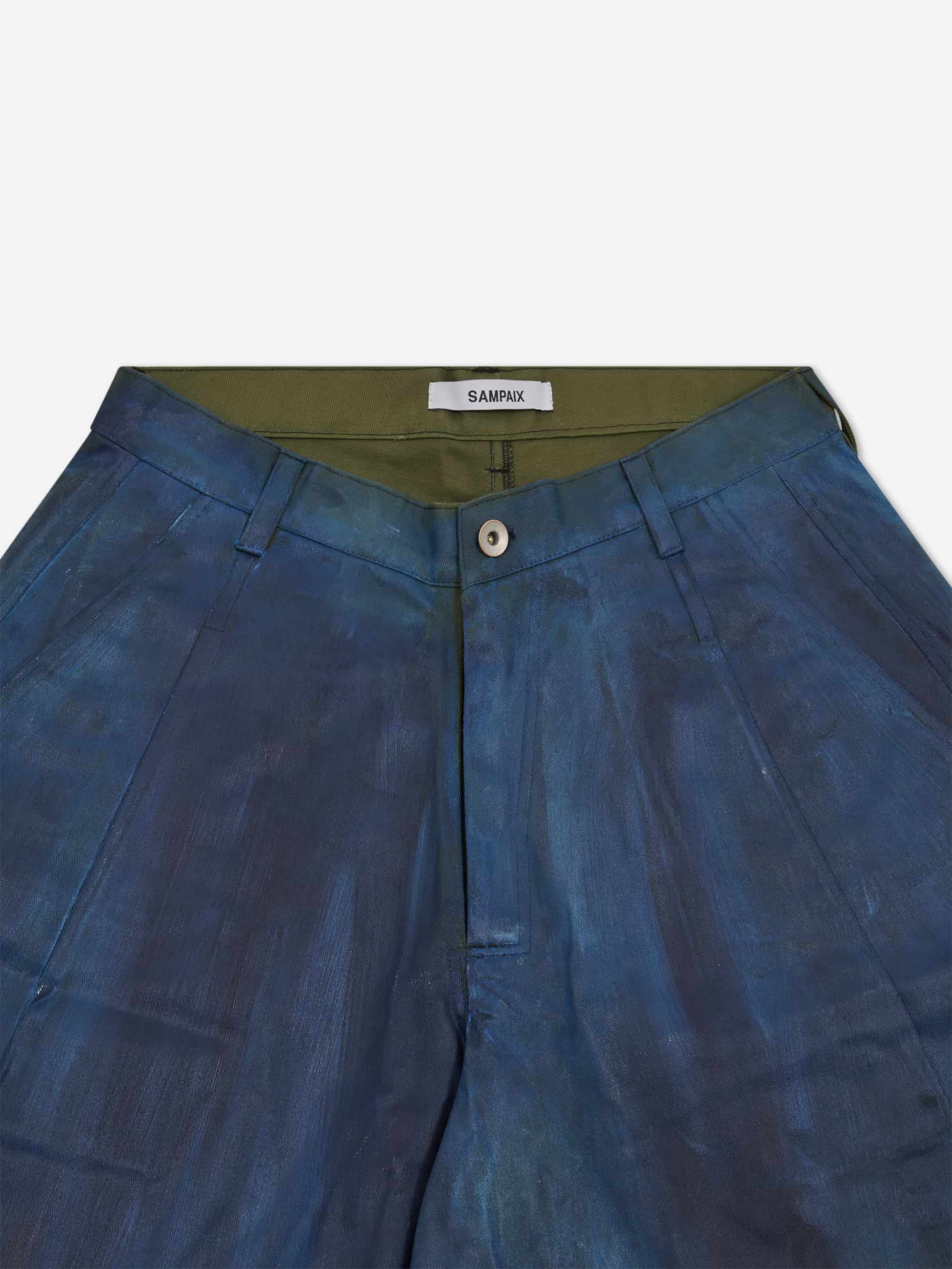 SAMPAIX SS07 Pintuck Shorts - Starry Blue - Image 2