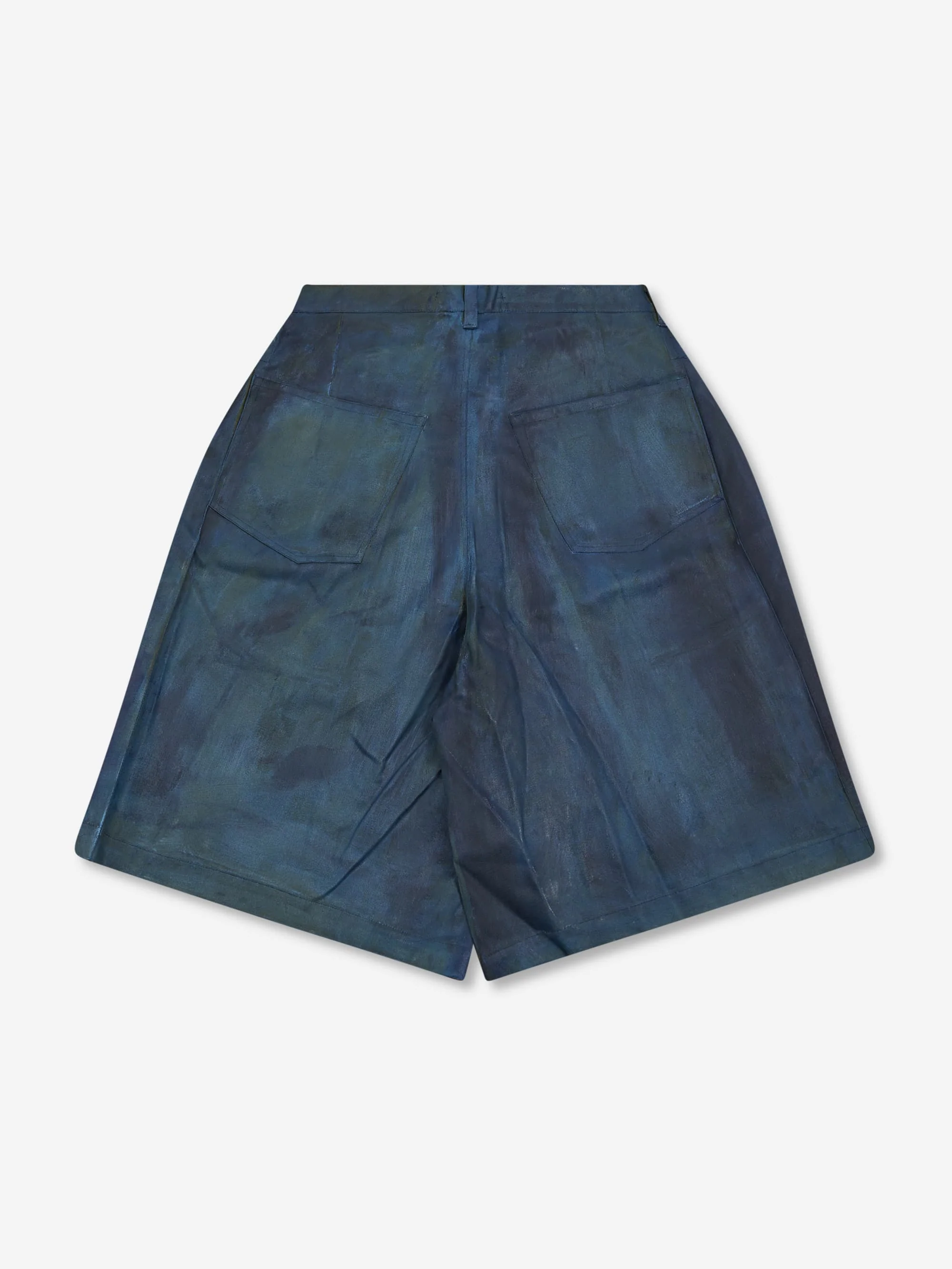 SAMPAIX SS07 Pintuck Shorts - Starry Blue - Image 3