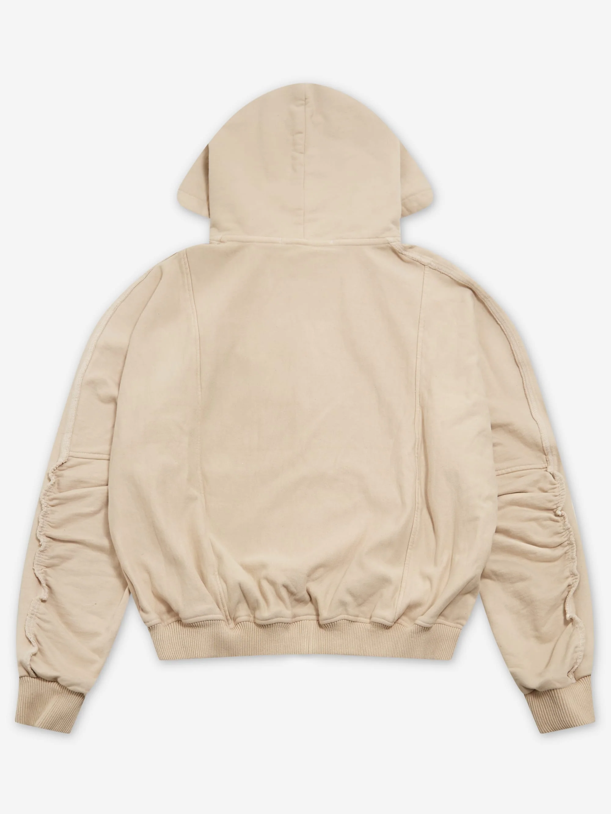 SAMPAIX SS09 Banan Zip Up Hoodie - Chai - Image 4