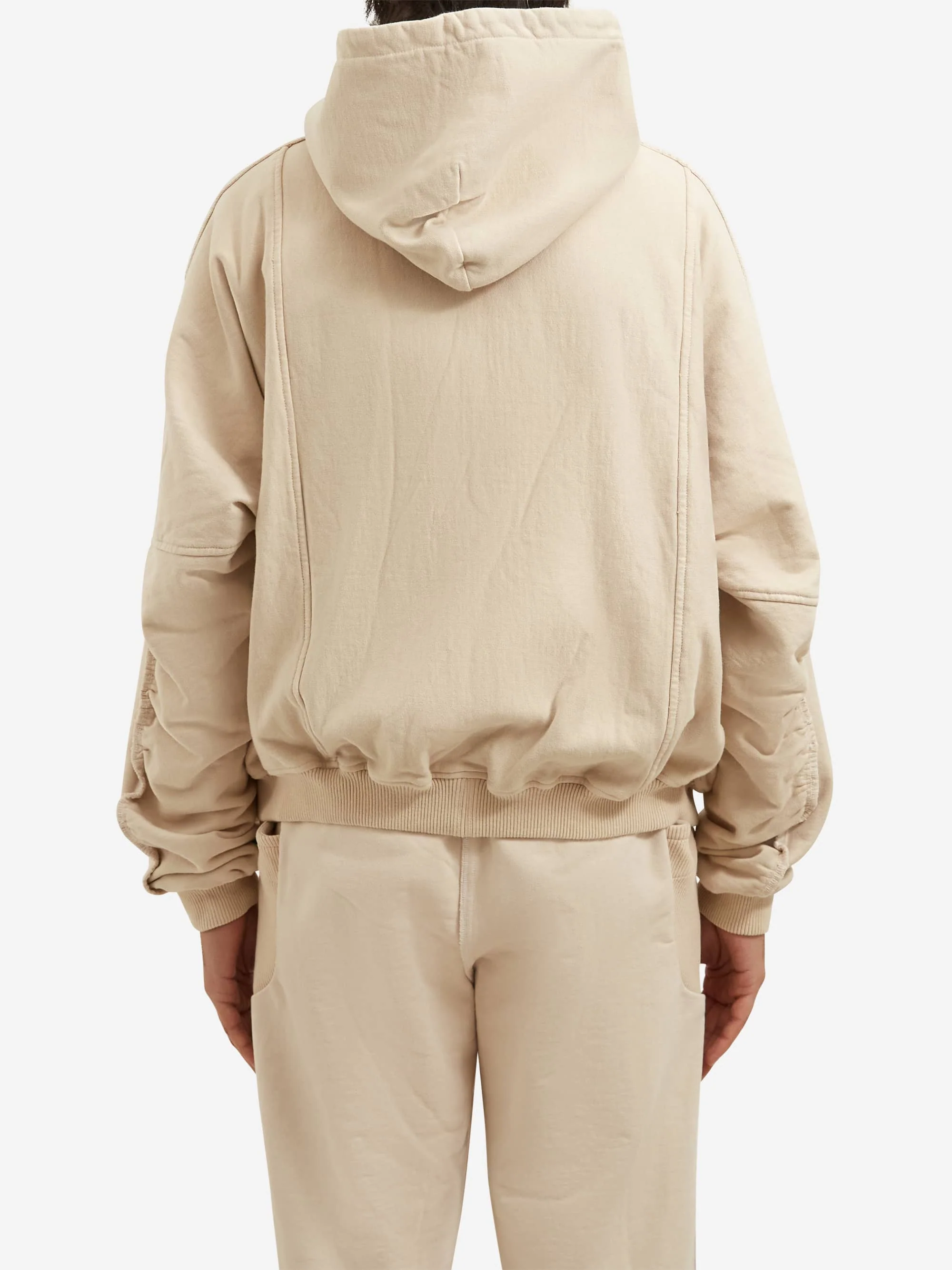 SAMPAIX SS09 Banan Zip Up Hoodie - Chai - Image 6