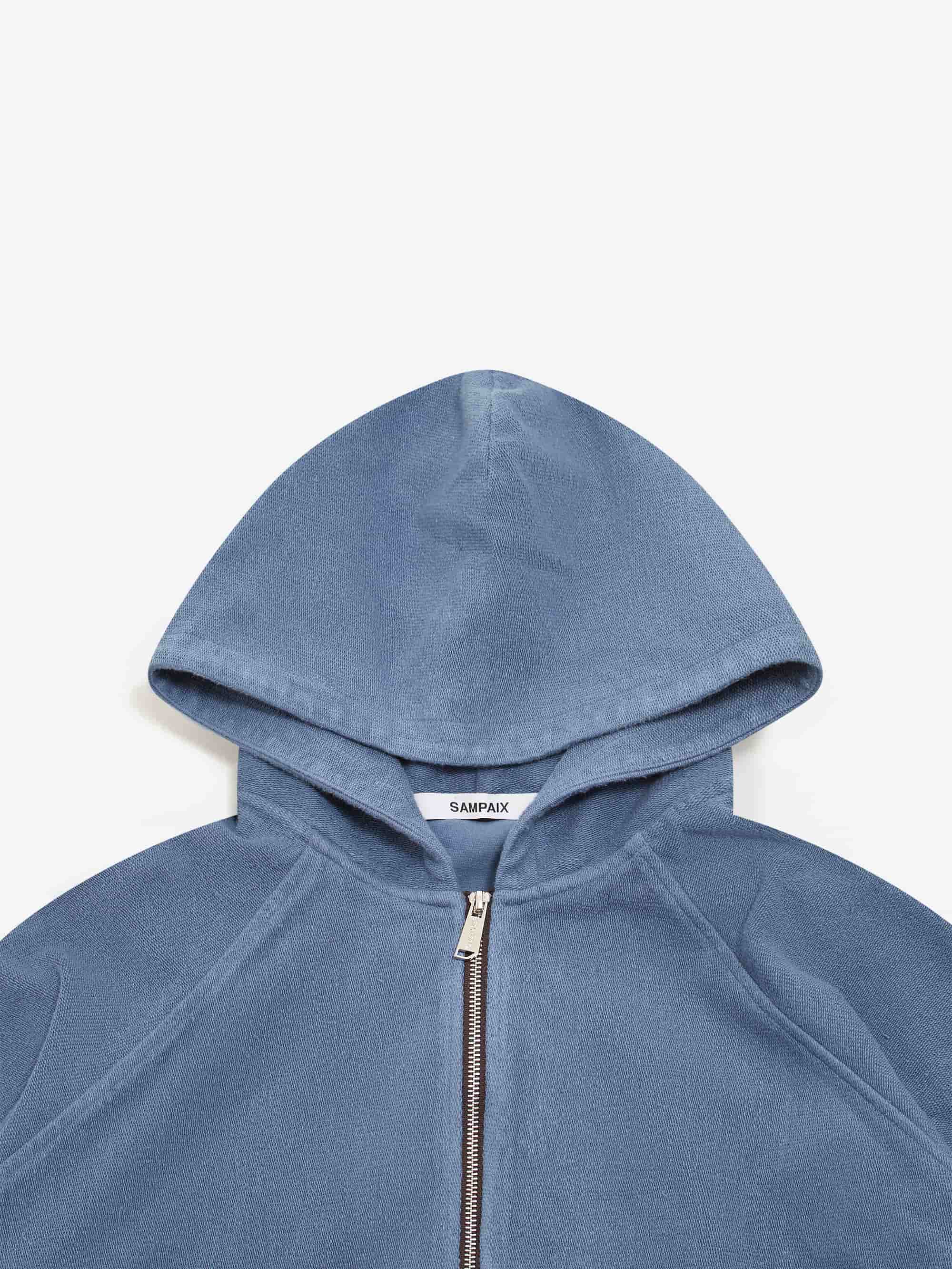 SAMPAIX SS09 Banan Zip Up Hoodie - Navy - Image 3