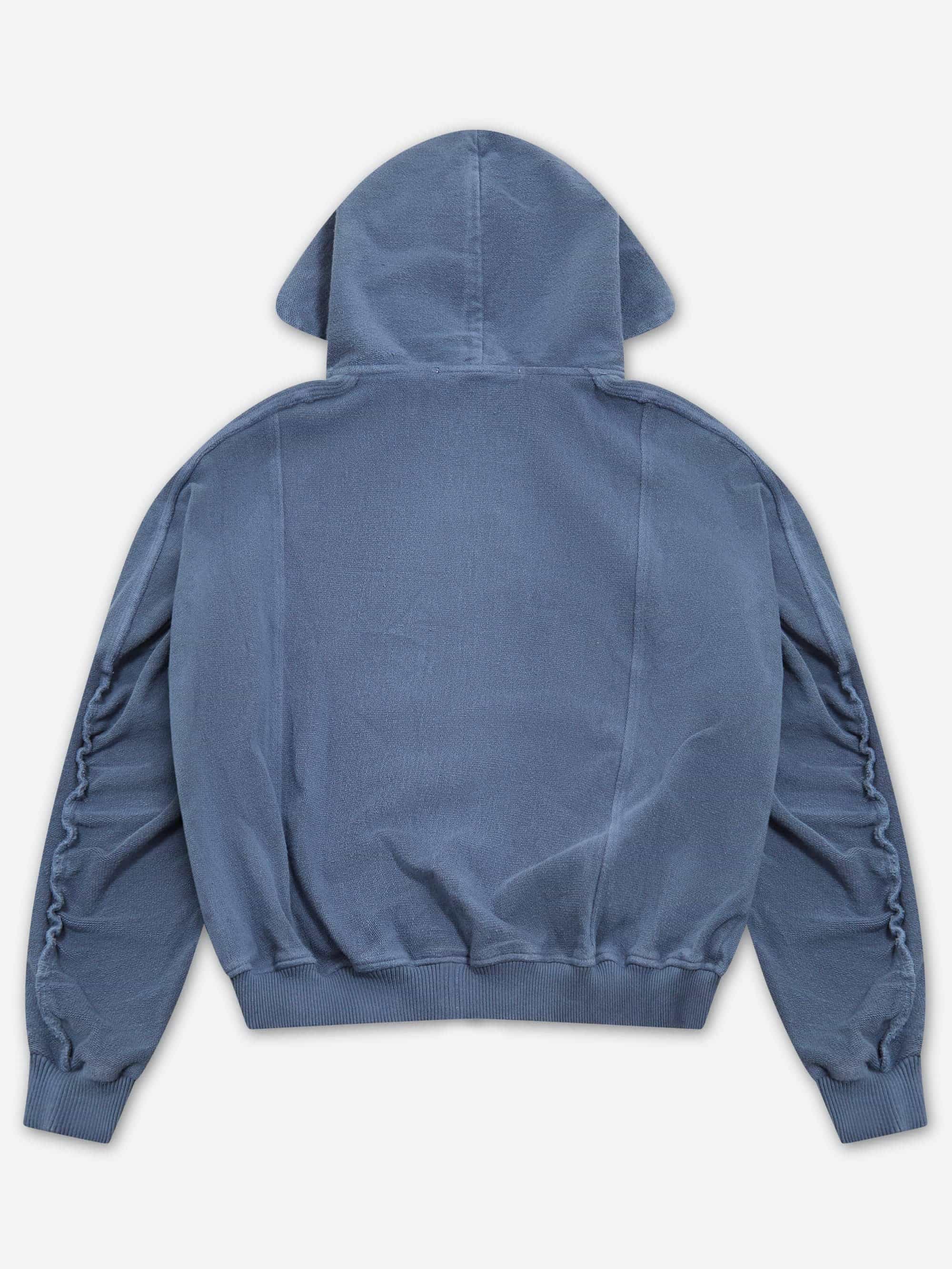 SAMPAIX SS09 Banan Zip Up Hoodie - Navy - Image 4