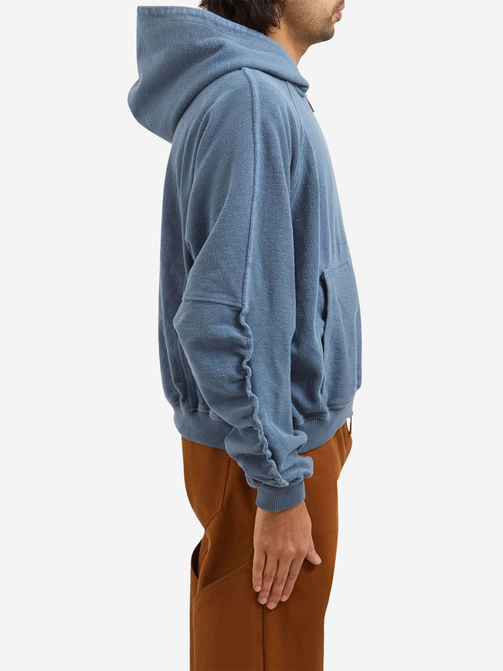 SAMPAIX SS09 Banan Zip Up Hoodie - Navy - Image 5