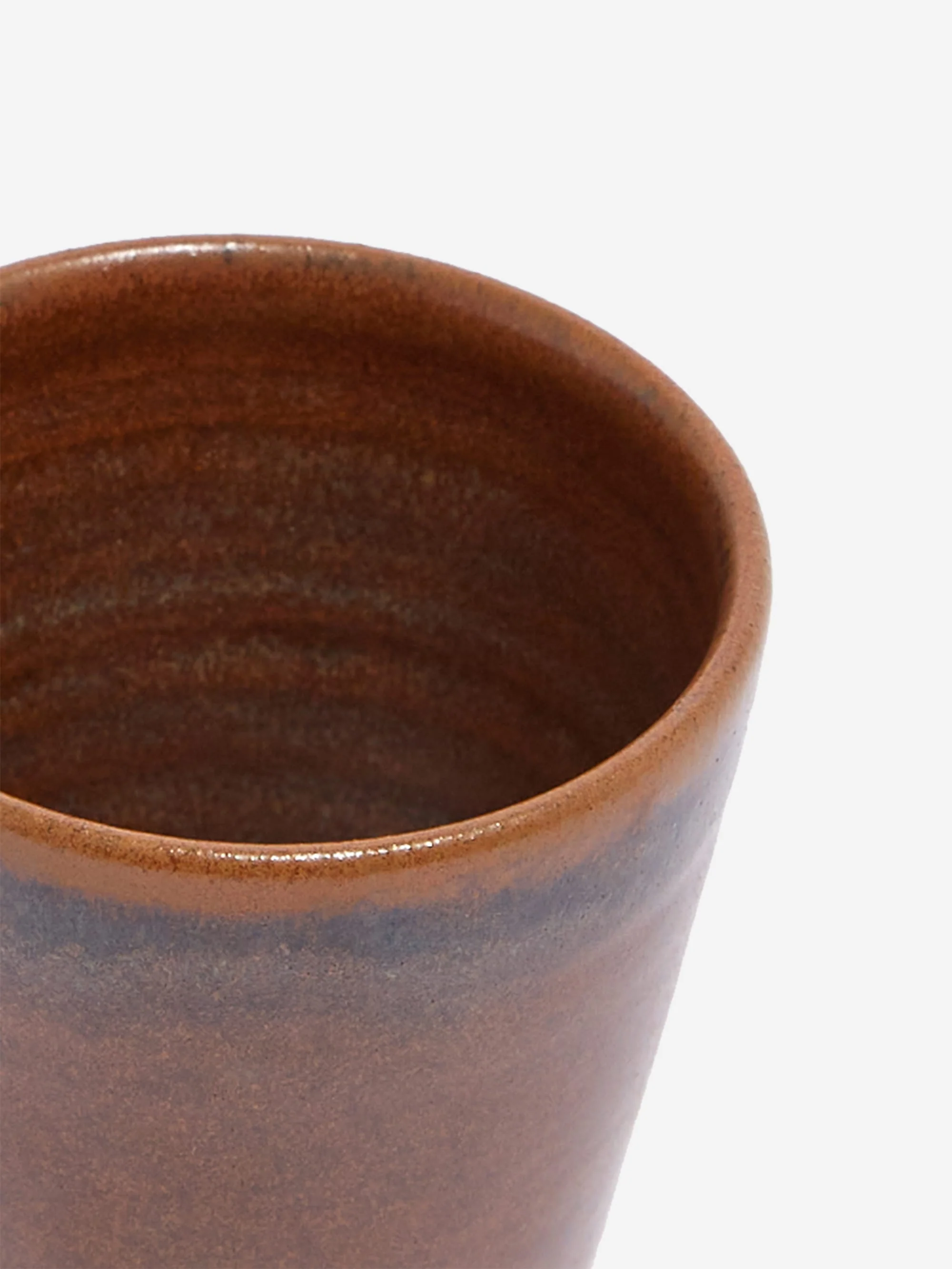 San San Ceramics 8oz Taper Cup - Russet - Image 2