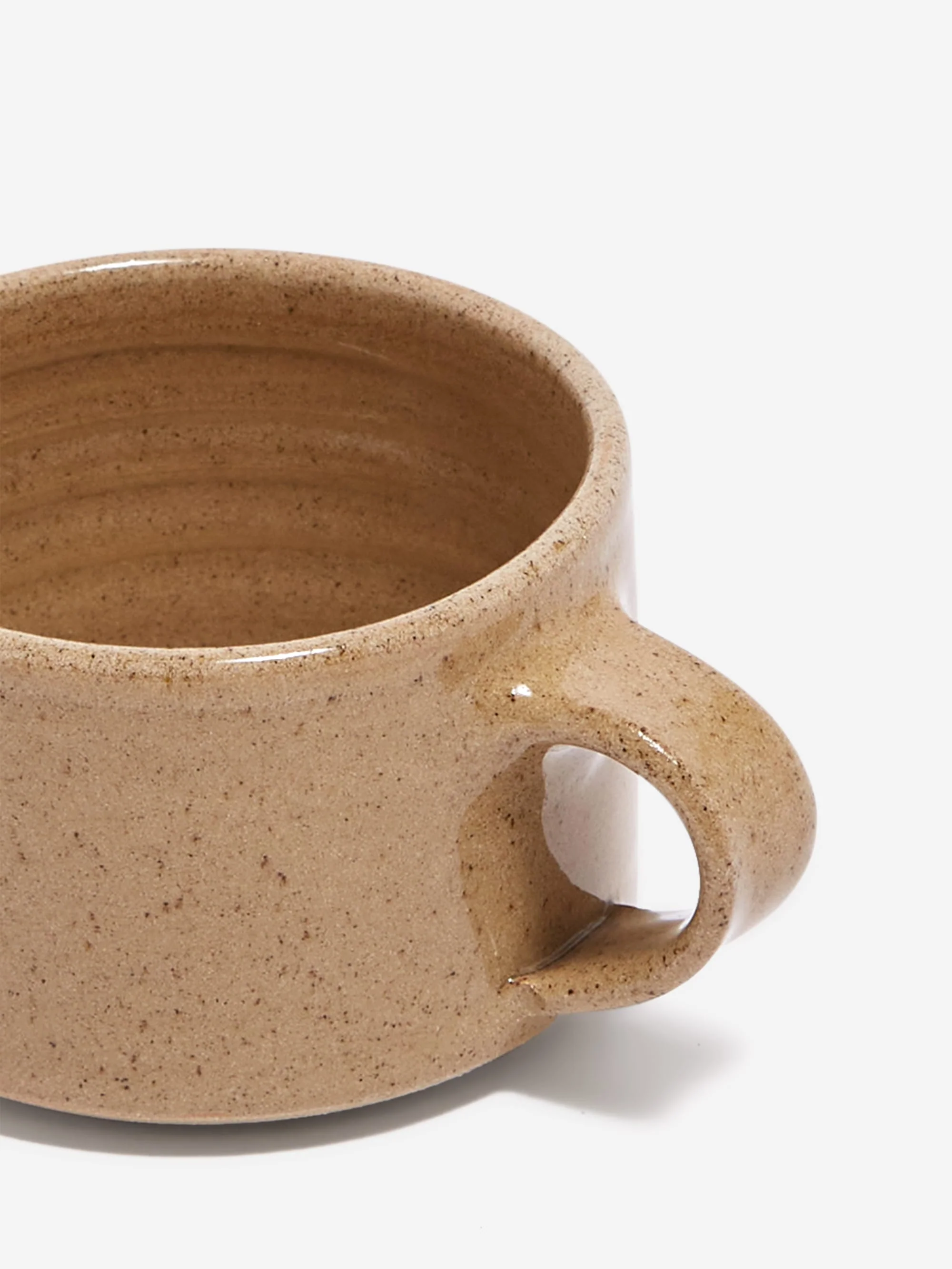 San San Ceramics Short Mug - Buff - Image 2