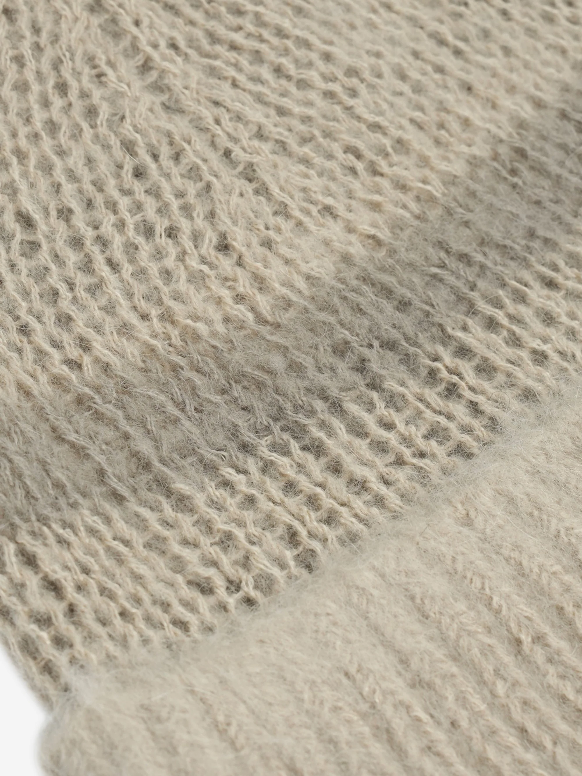 San San Gear Mohair Beanie - Cream - Image 3