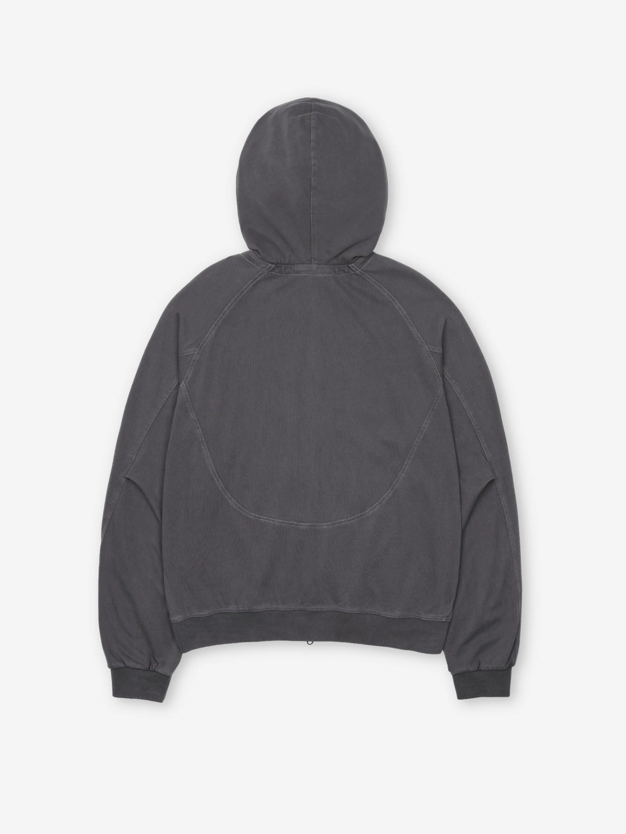 San San Gear Washed Zip Up Hoodie - Charcoal - Image 2