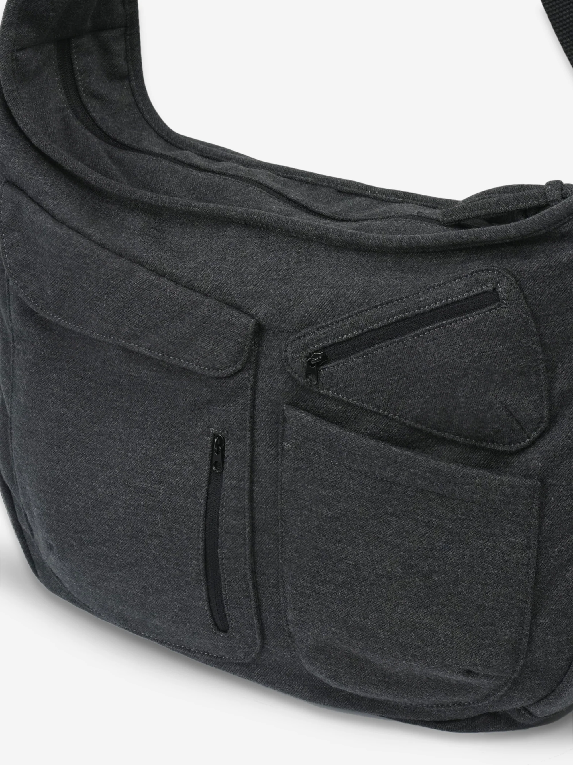 San San Gear Wool Cross Body Bag - Charcoal - Image 2
