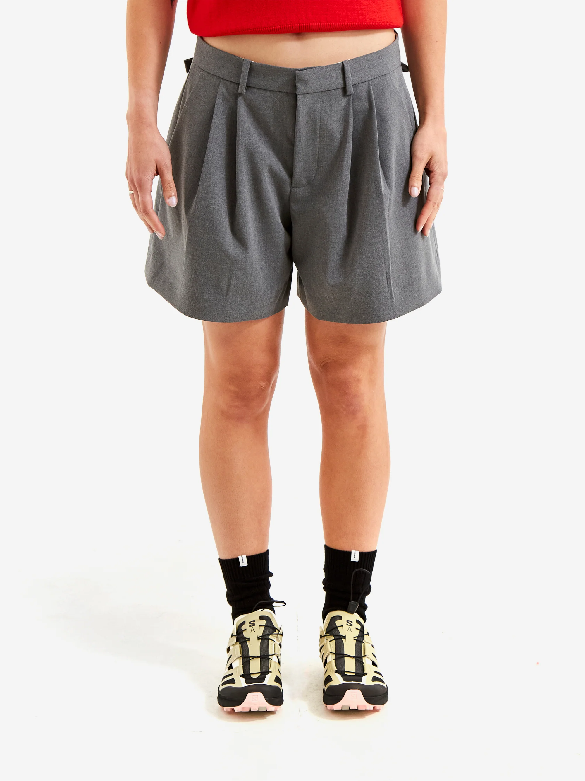 Sandy Liang Hinoki Shorts - Grey
