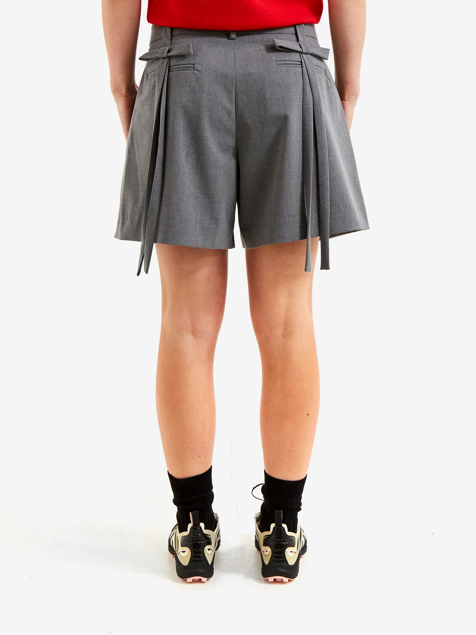 Sandy Liang Hinoki Shorts - Grey - Image 3