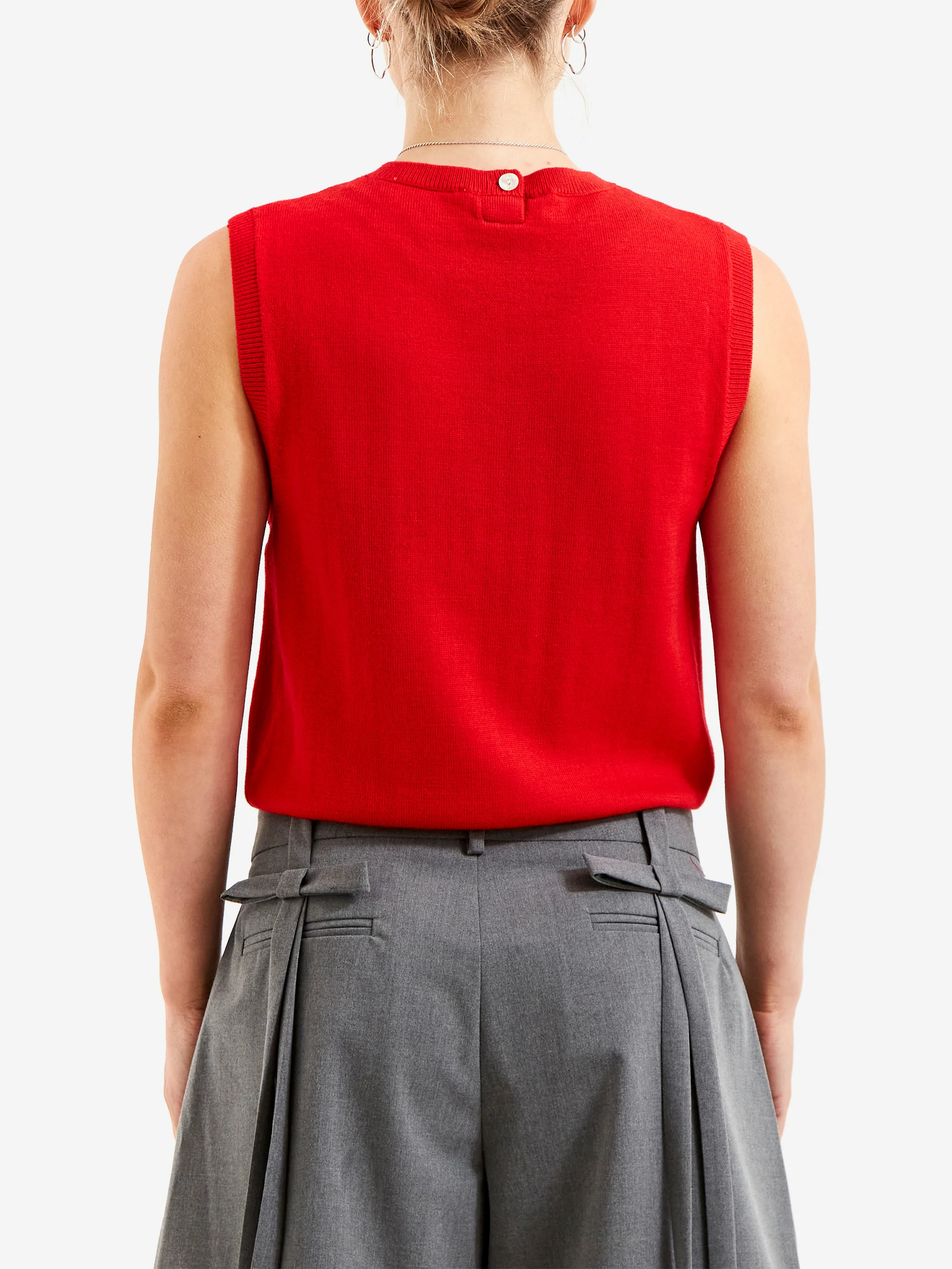 Sandy Liang Melty Vest - Red - Image 2