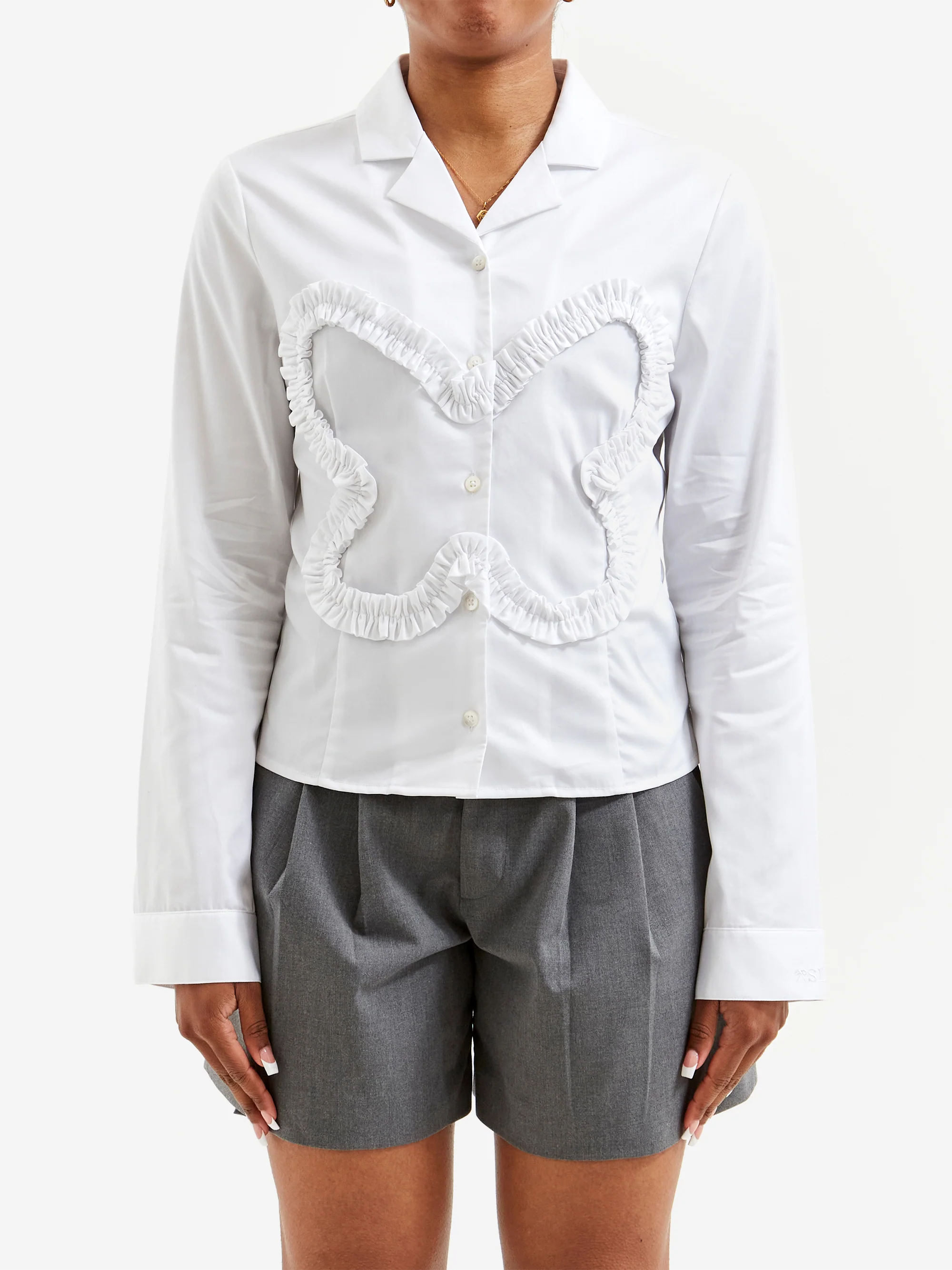 Sandy Liang Papillon Top - White