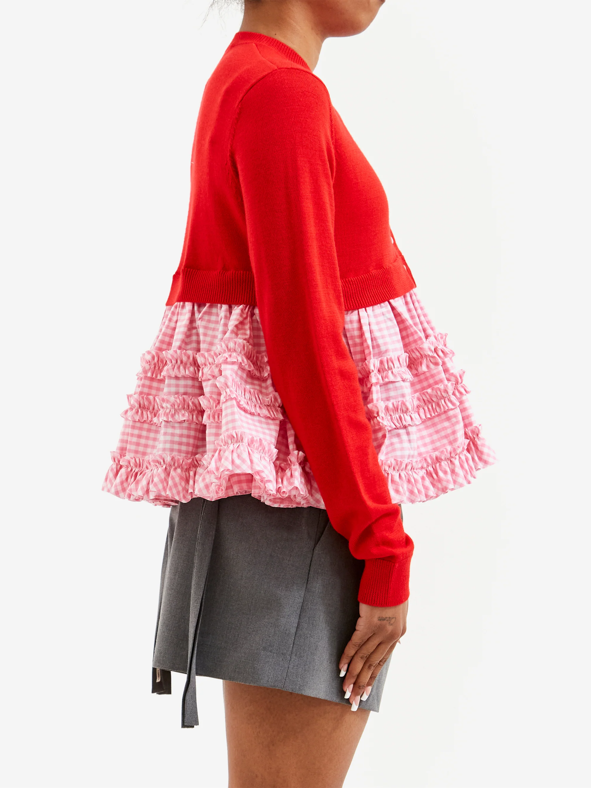 Sandy Liang Paw Paw Cardigan - Red - Image 2