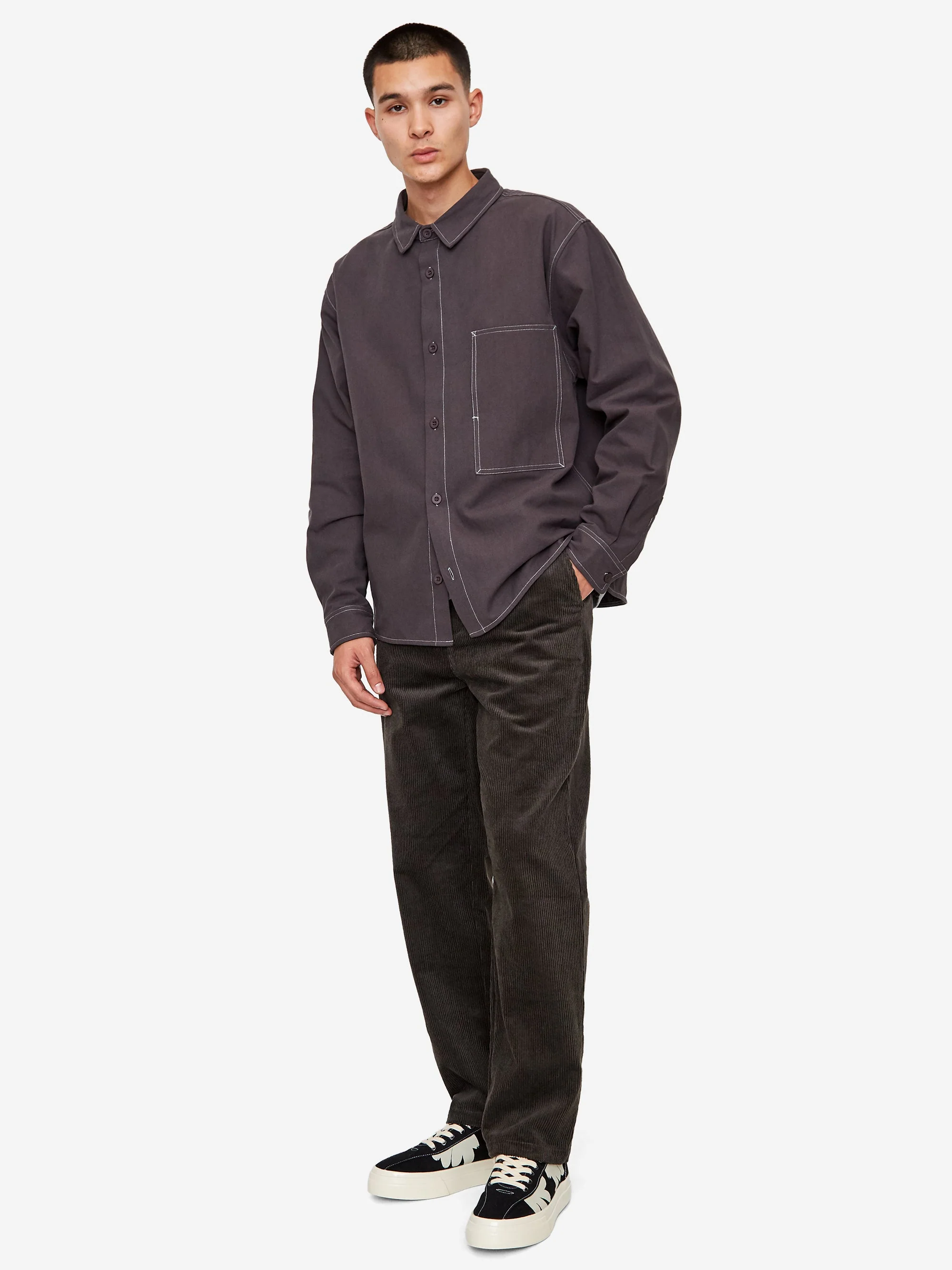 Satta Cord Pant - Washed Black - Image 6