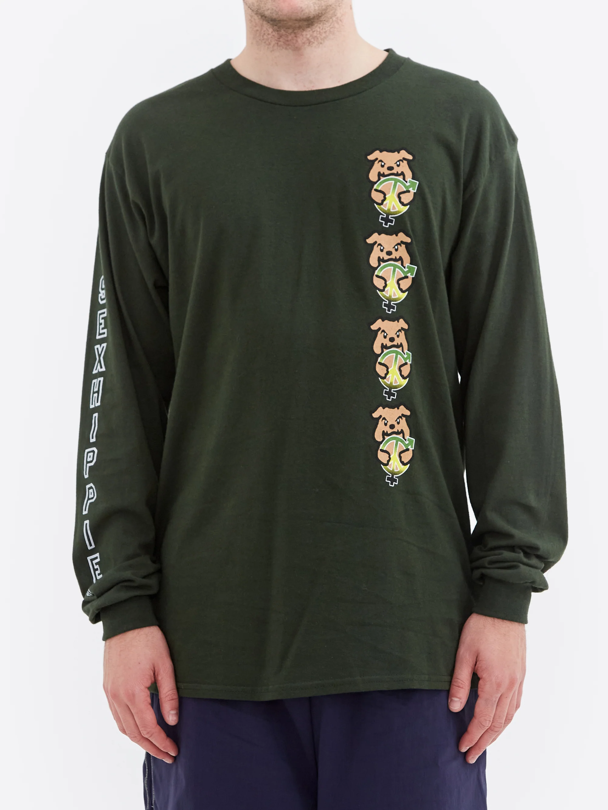 Sexhippies Bully OG Long Sleeve T-Shirt - Forest - Image 2