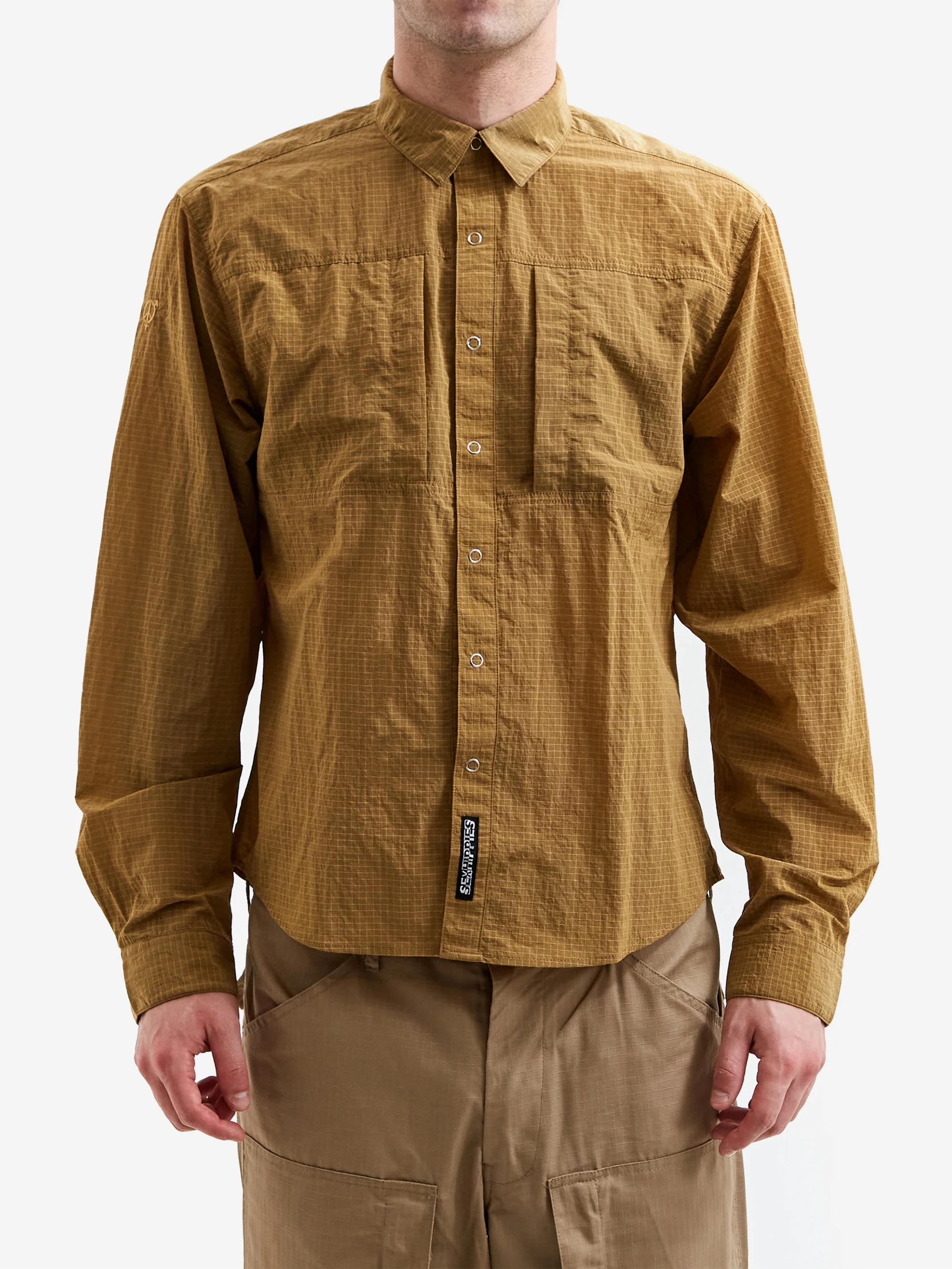 Sexhippies River Snap Shirt - Bronze - Image 2